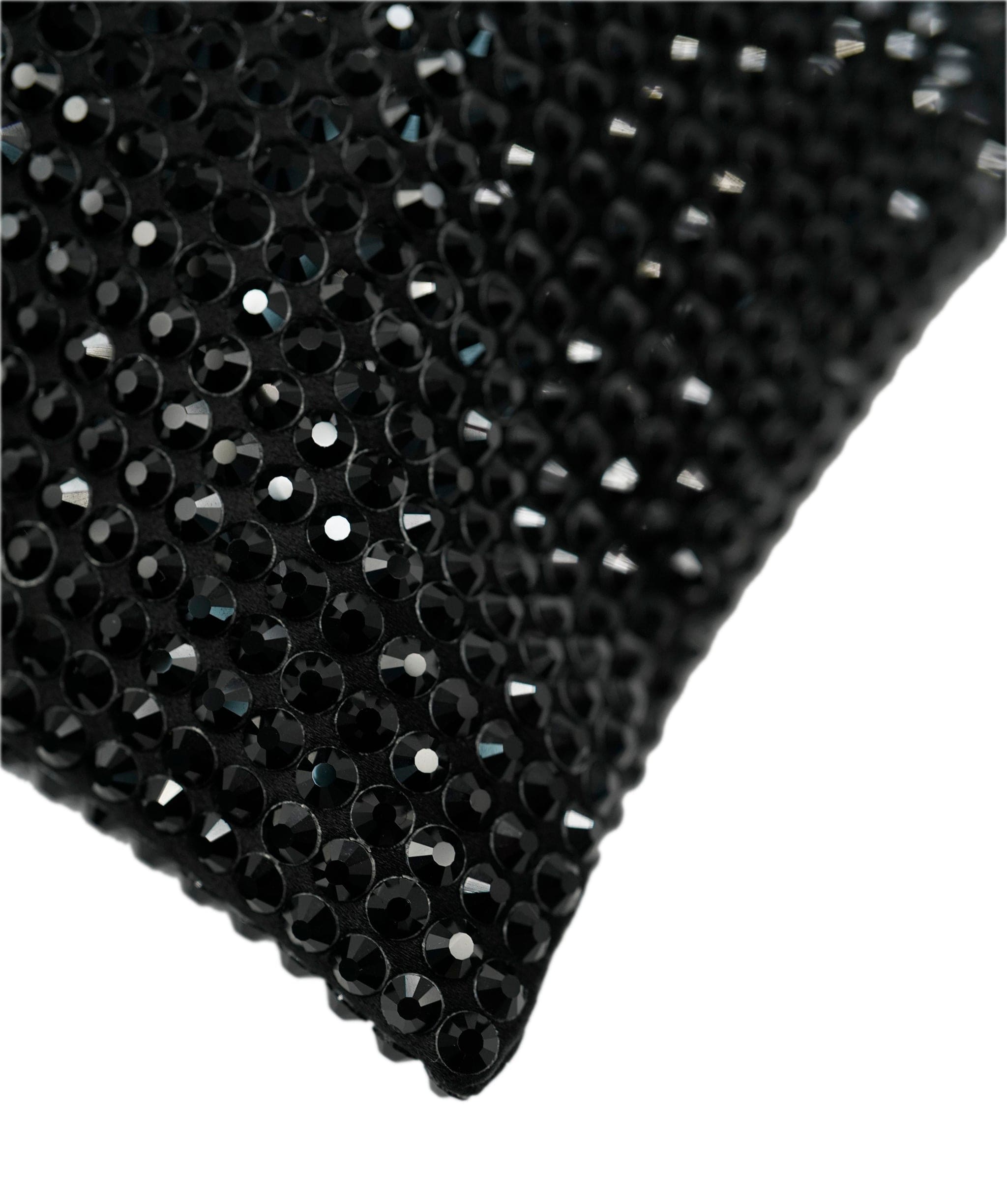 Prada Prada Black Crystal Embellished Logo Chain Crossbody Bag ALC2185