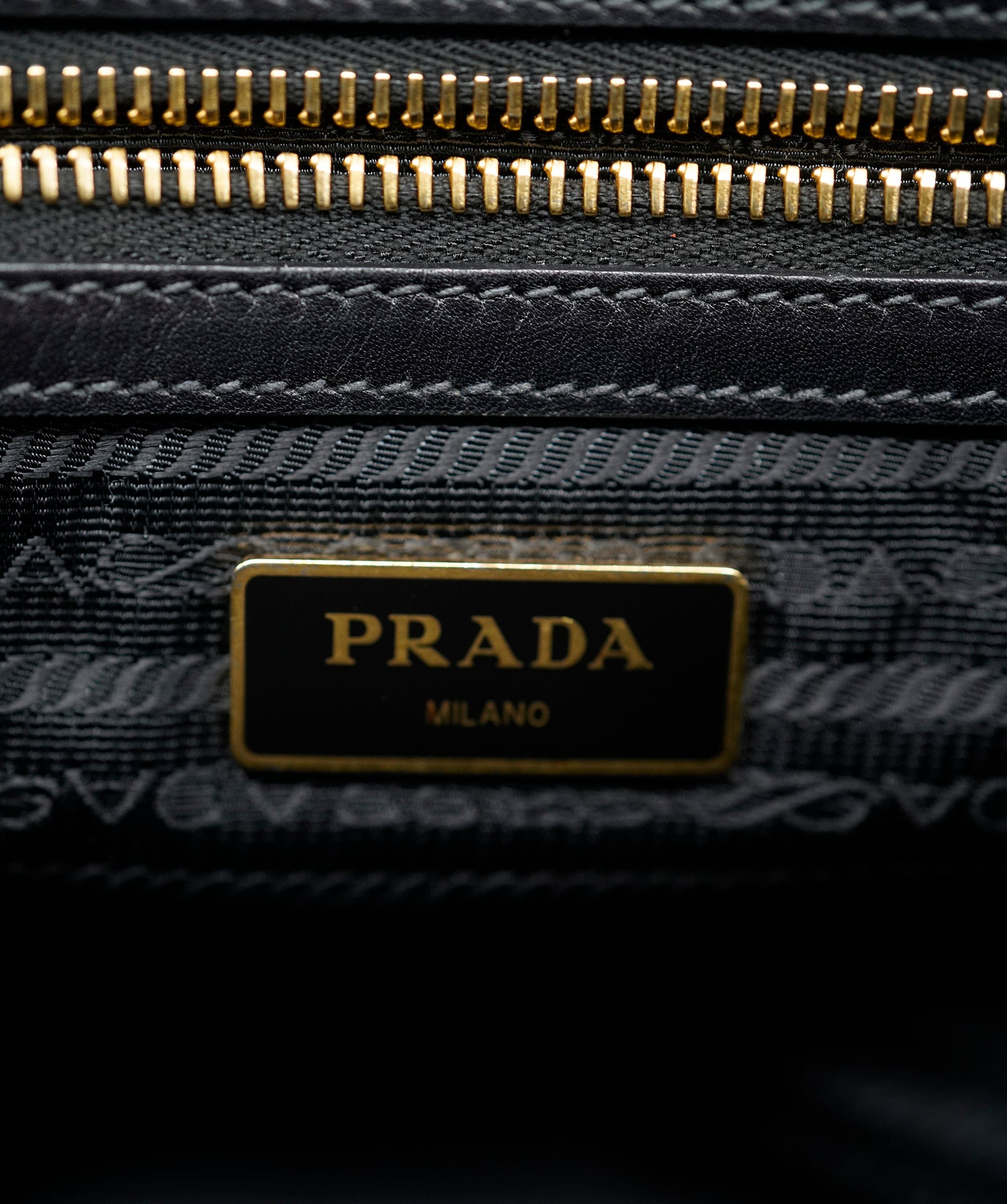 Prada Prada Jacquard Logo Tote Bag Black  DBXS3531