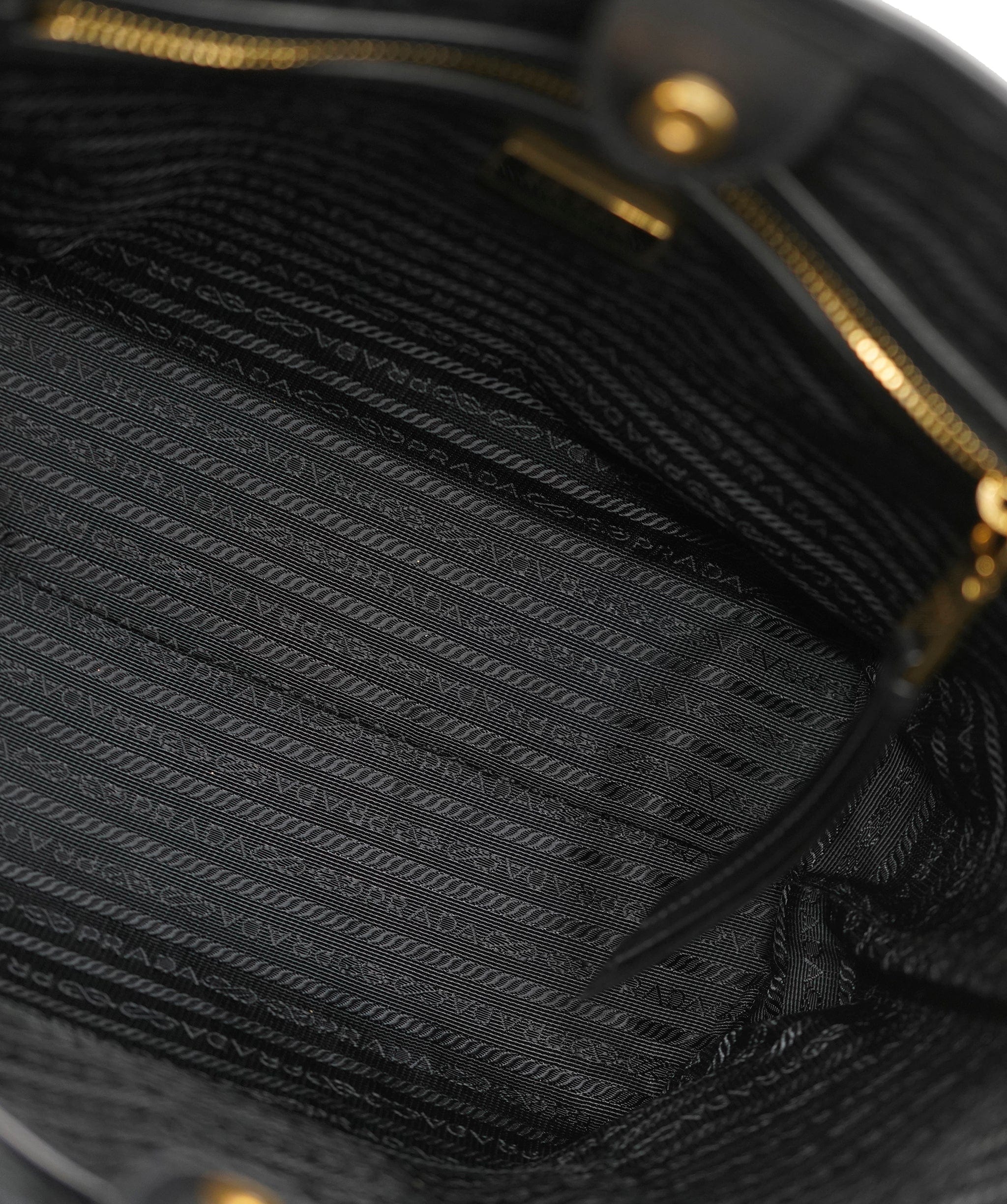 Prada Prada Jacquard Logo Tote Bag Black  DBXS3531