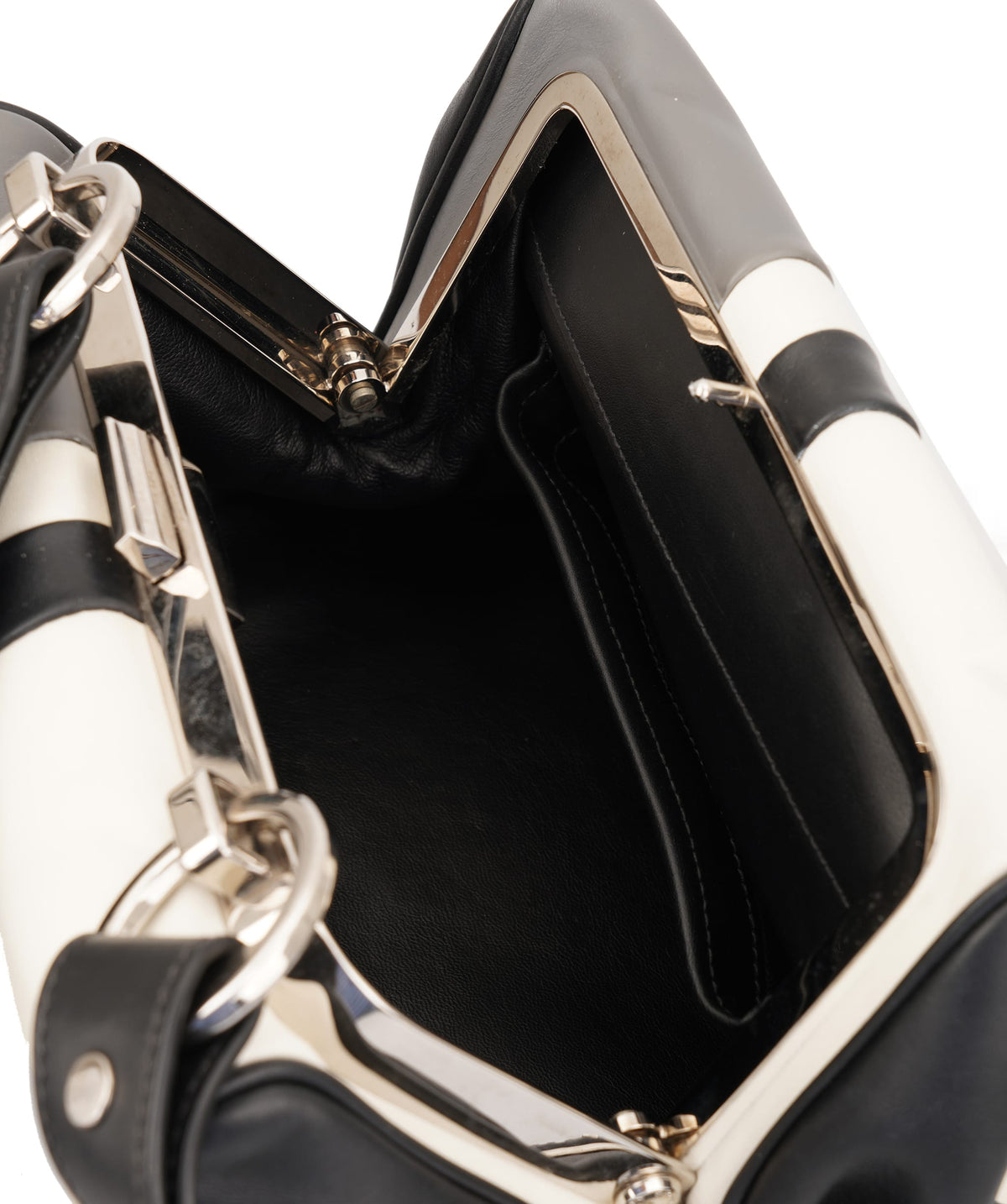 Prada Prada Multicolor Leather Striped Handbag C345544