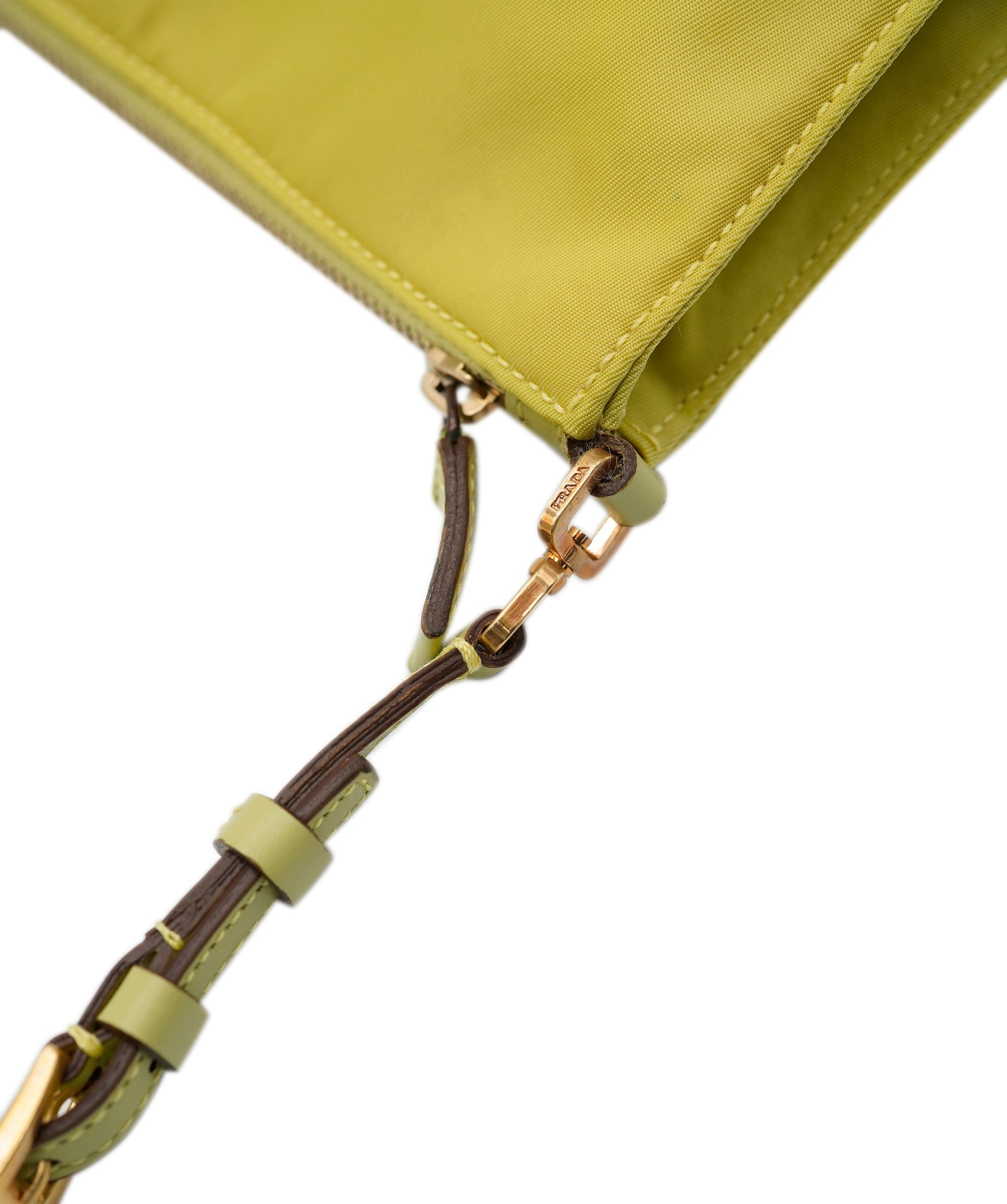 Prada Prada Nylon Pochette Yellow ASL7684