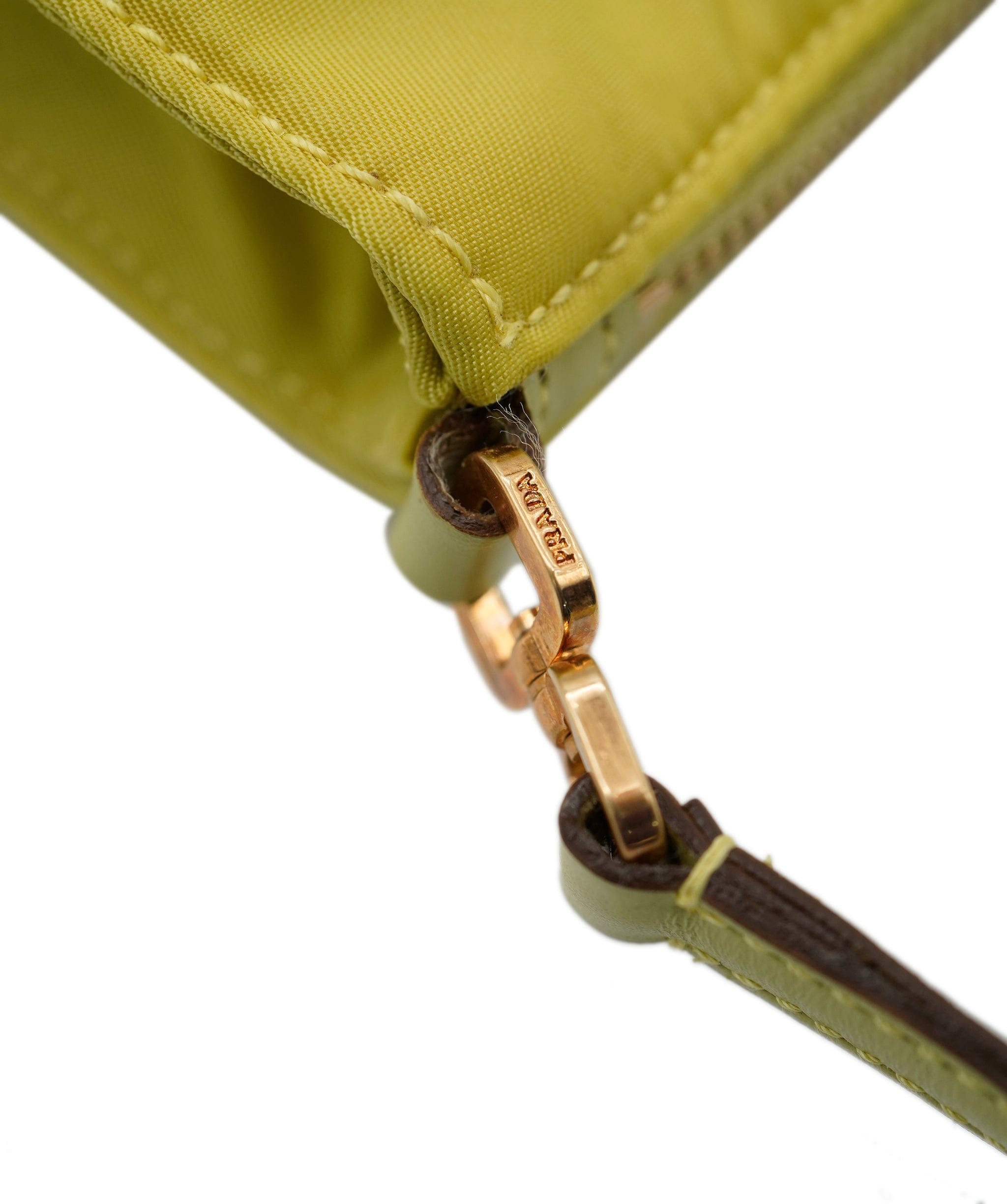 Prada Prada Nylon Pochette Yellow ASL7684