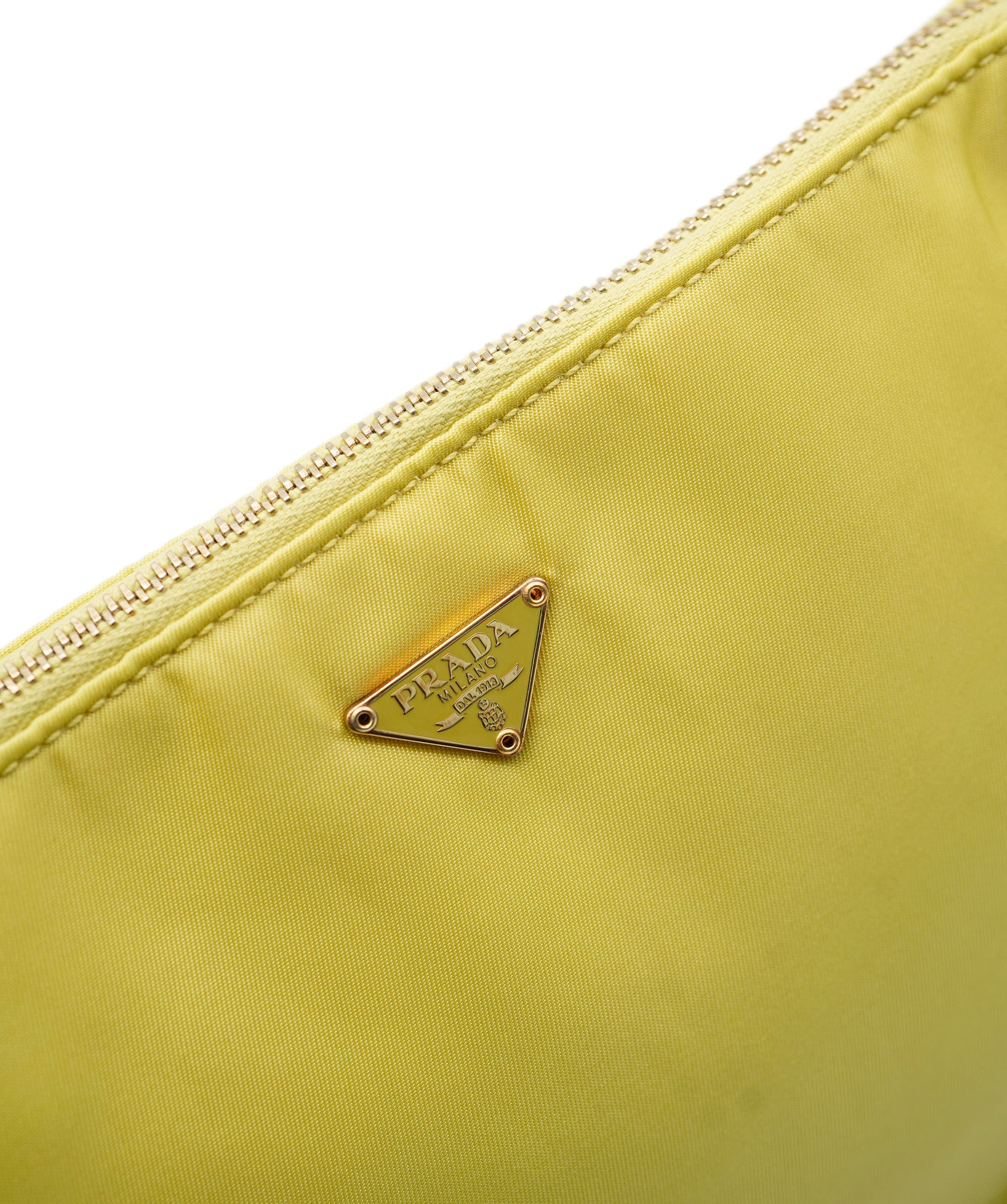 Prada Prada Nylon Pochette Yellow ASL7684