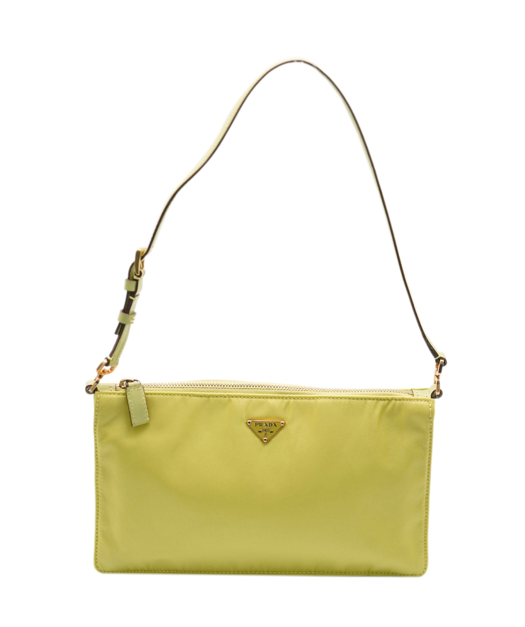 Prada Prada Nylon Pochette Yellow ASL7684