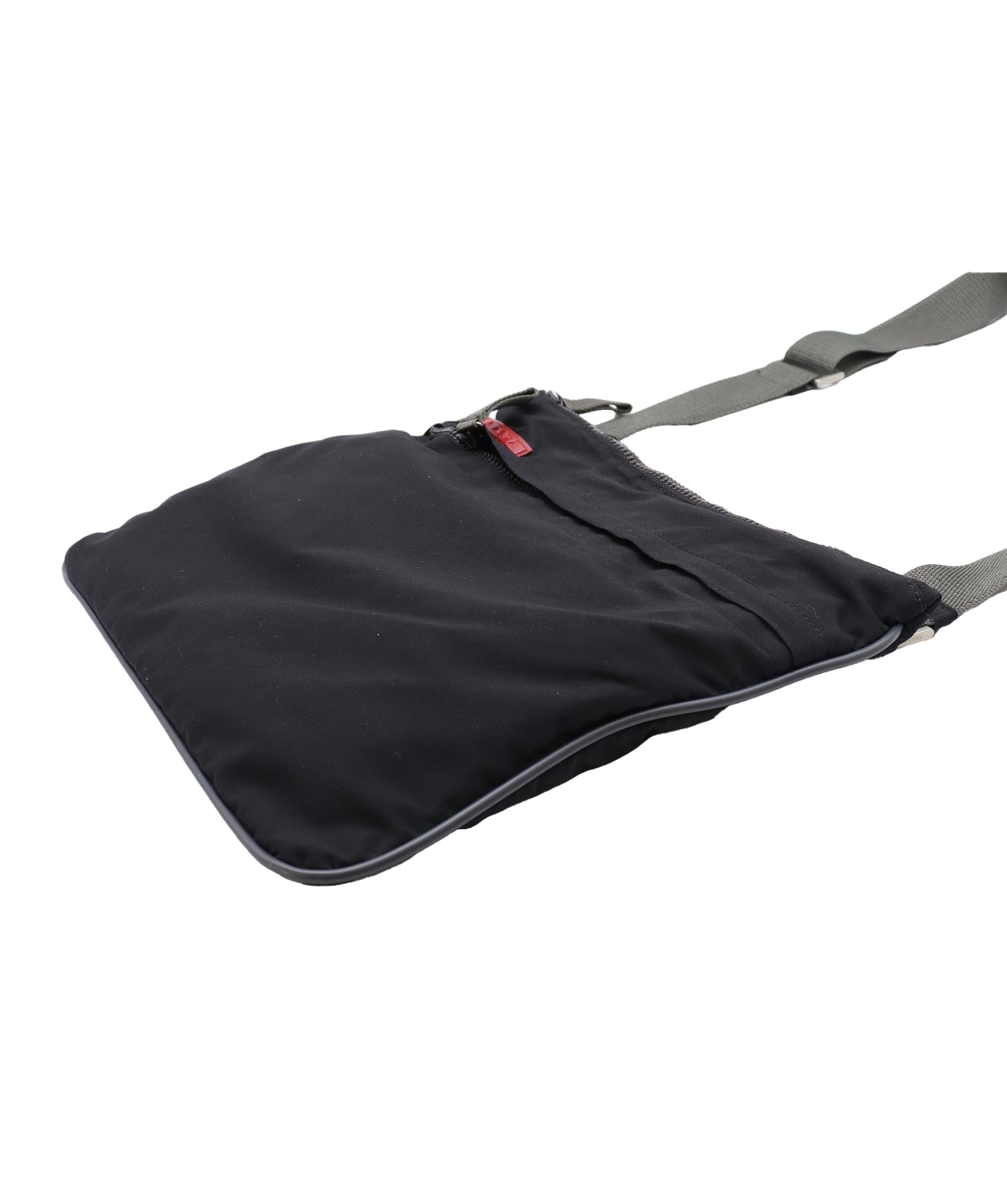 Prada Prada Nylon Sling Bag black with Grey trim AGC2194