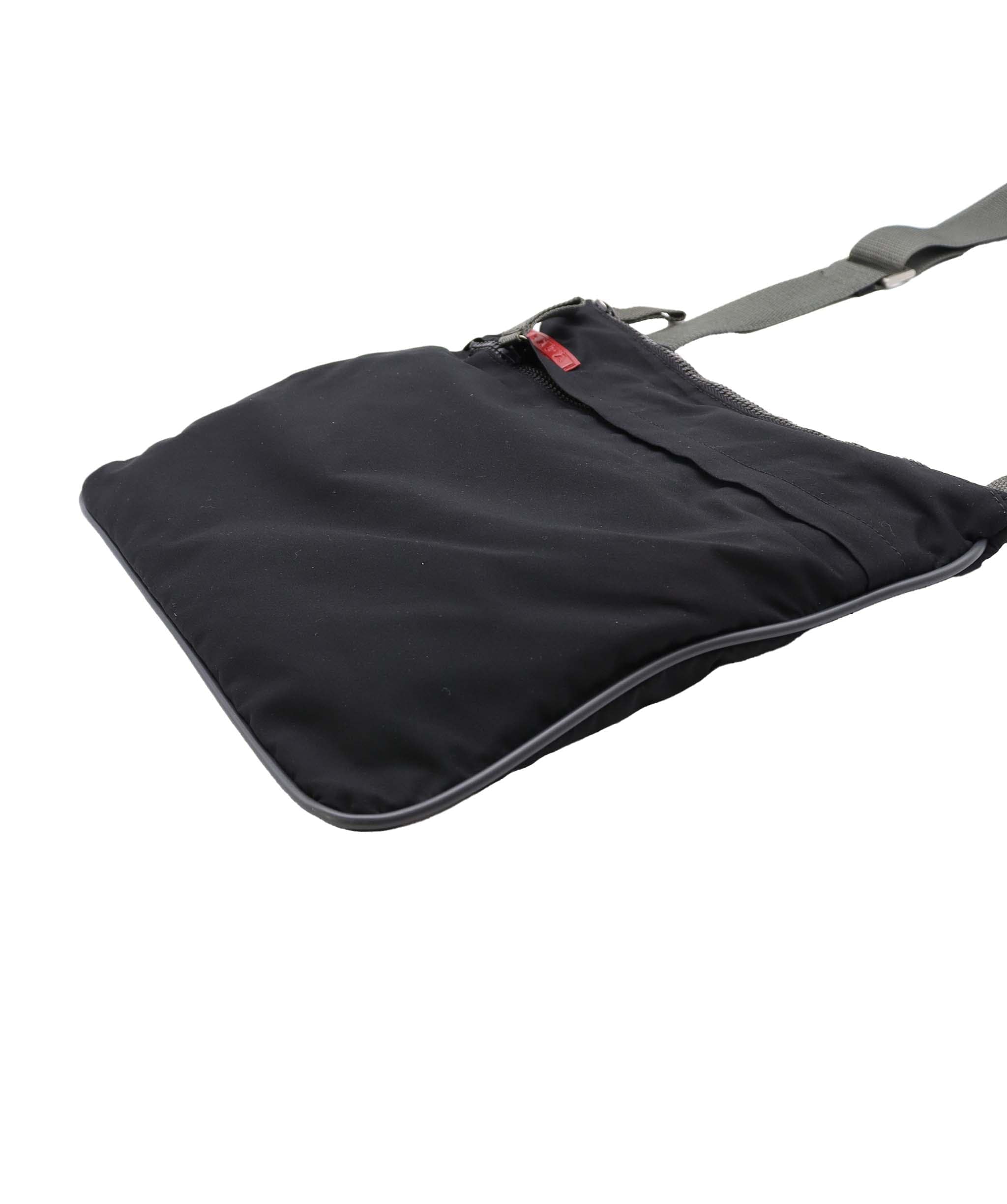Prada Prada Nylon Sling Bag black with Grey trim AGC2194