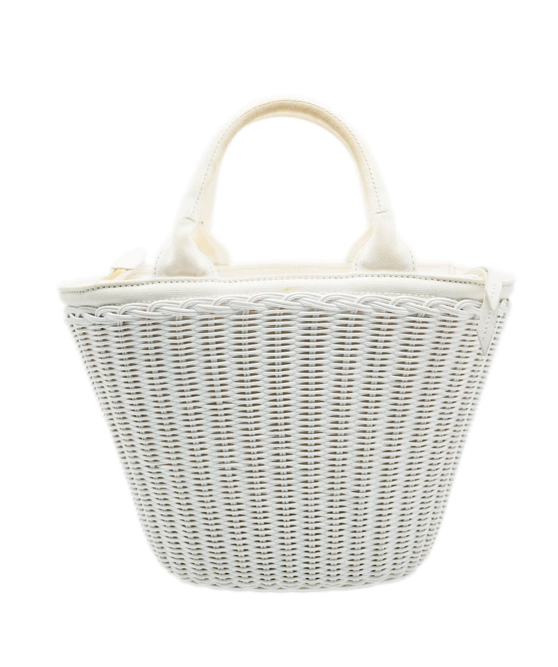 prada small white wicker bag AVC1746 LuxuryPromise