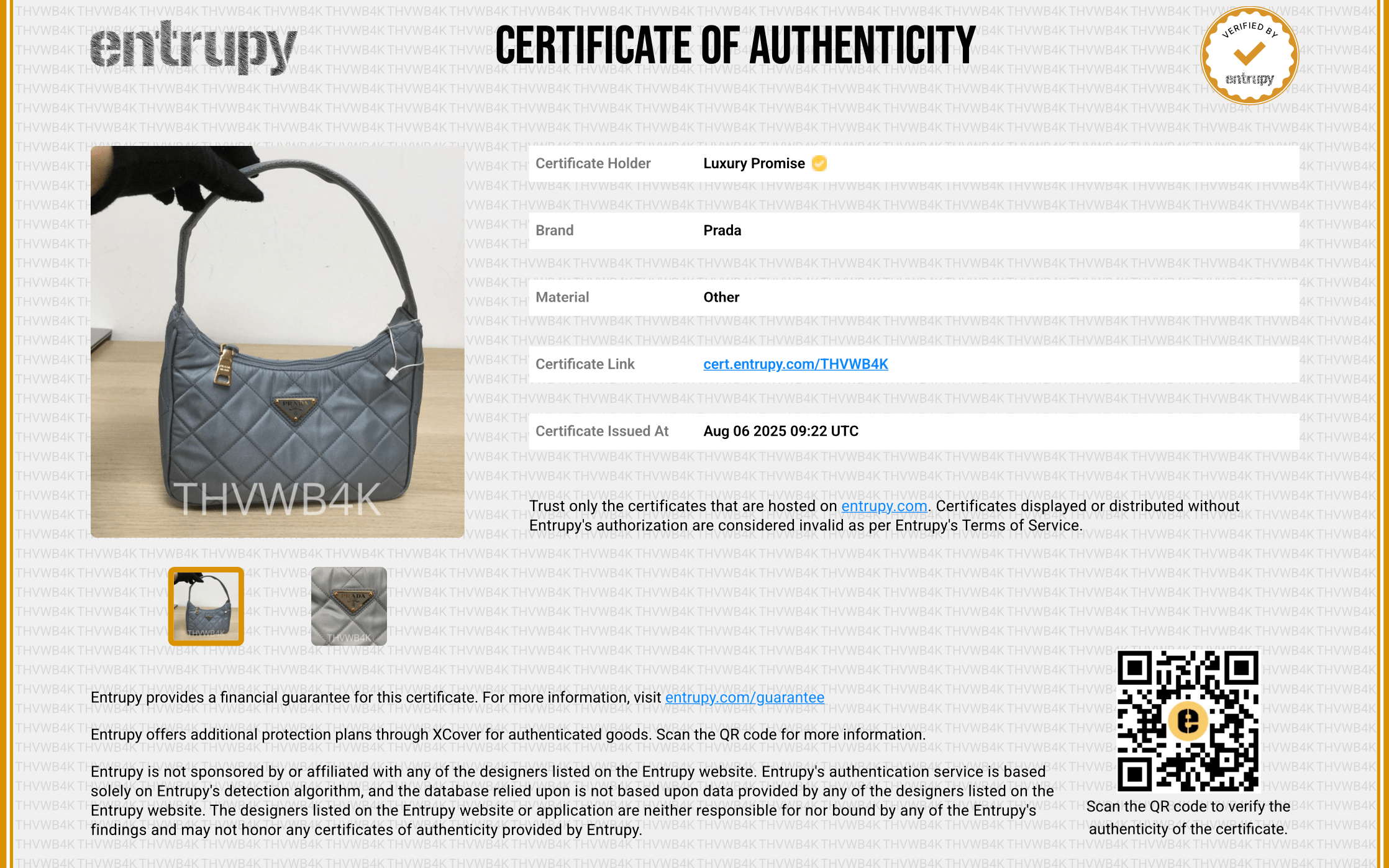 Prada Prada Tessuto Handbag Blue DXBK0231