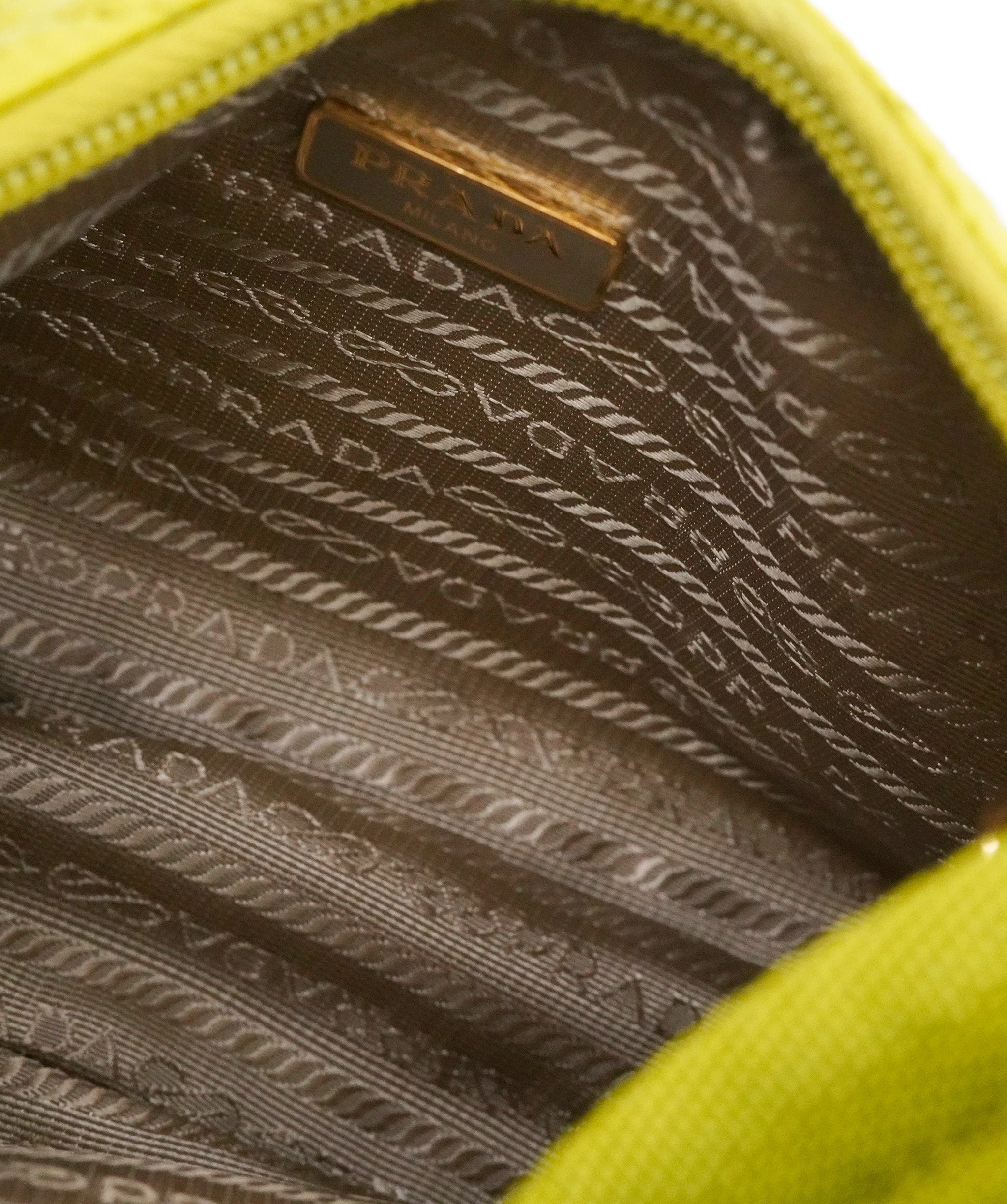 Prada Prada Tessuto Handbag Lime DXBK0232