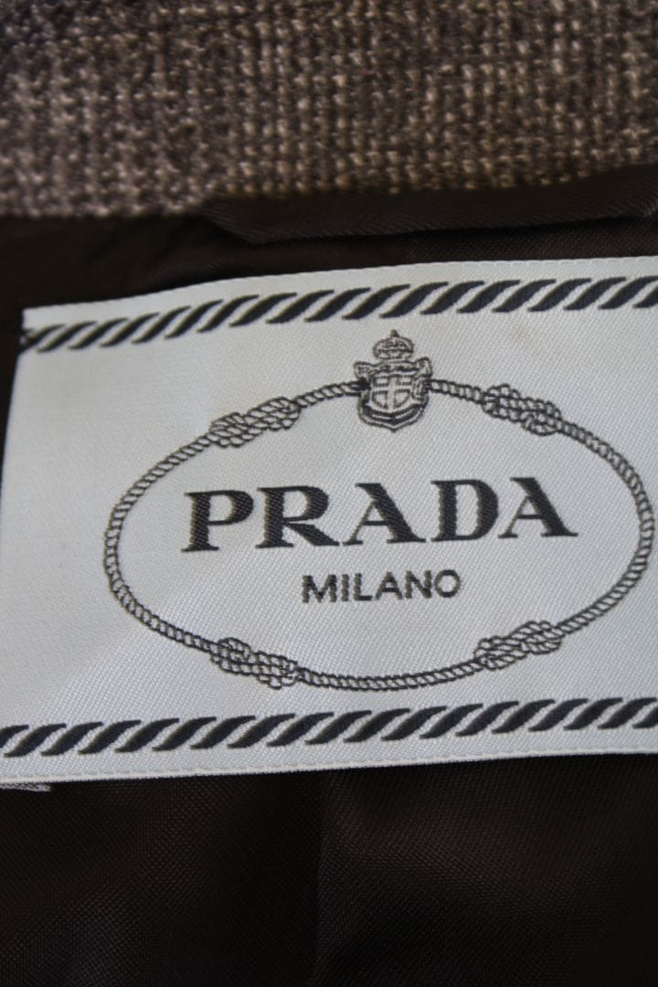 Prada Prada Check Blazer Grey 42