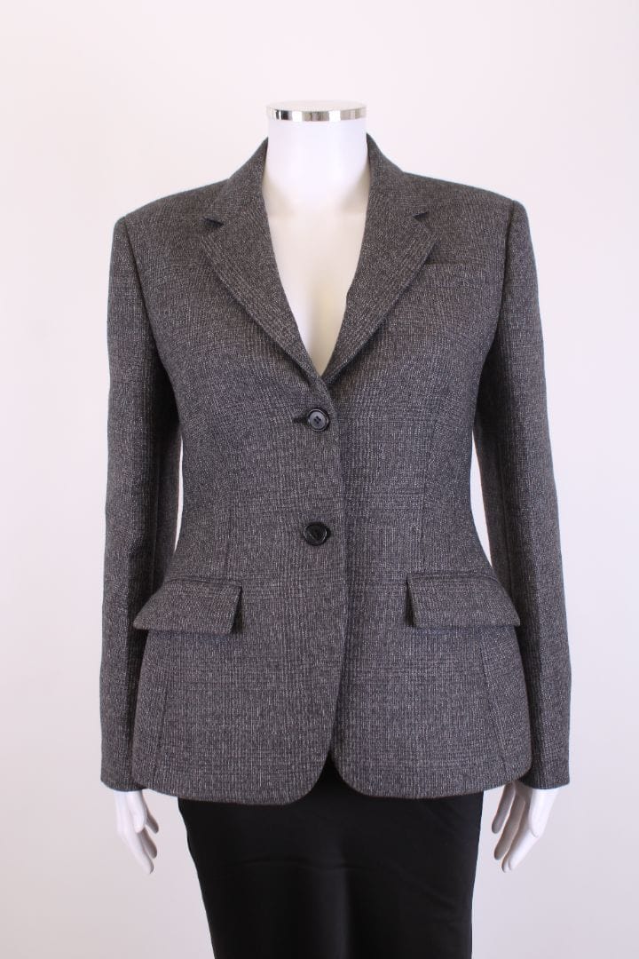 Prada Prada Check Blazer Grey 42