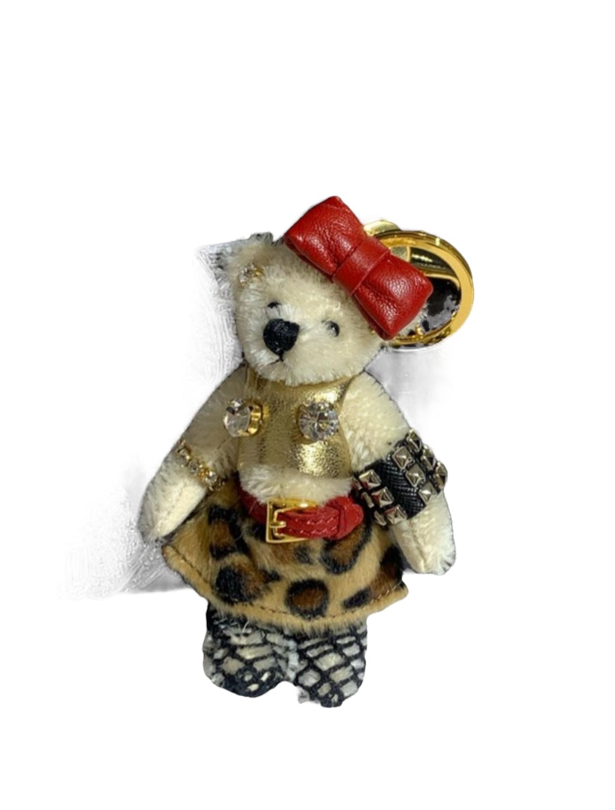 Prada Prada Bear Charm with Red Bow