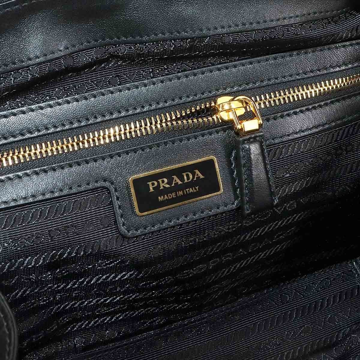PRADA PRADA Re-Edition 1978 Two Handle Hand shoulder Bag Nylon Leather Black 90294422