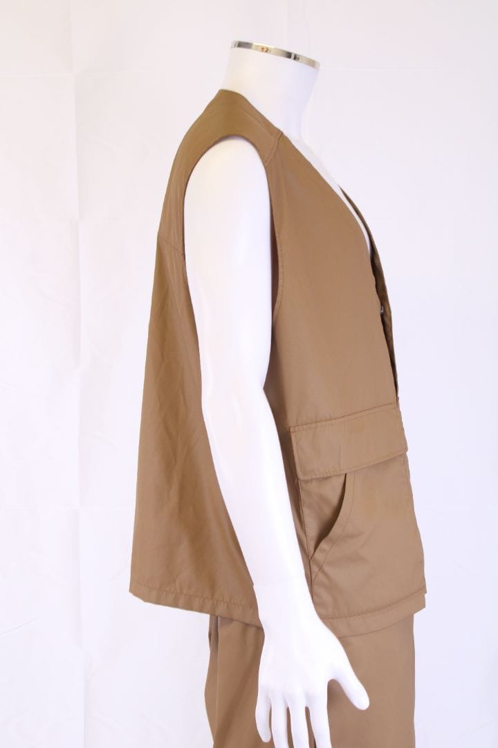 Prada Prada Nylon Waistcoat/ Trouser Co-Ord Tan XL