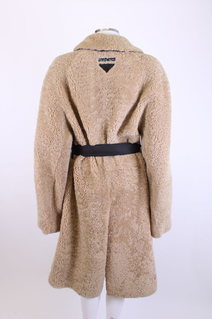 Prada Prada Shearling Coat Camel S