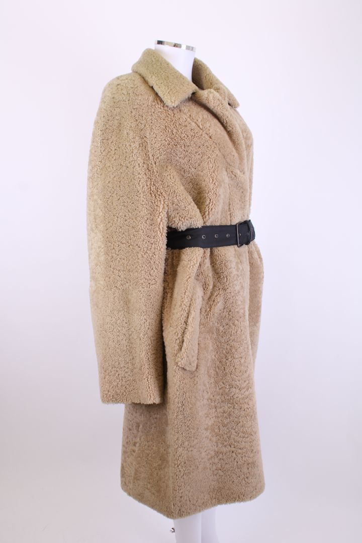 Prada Prada Shearling Coat Camel S