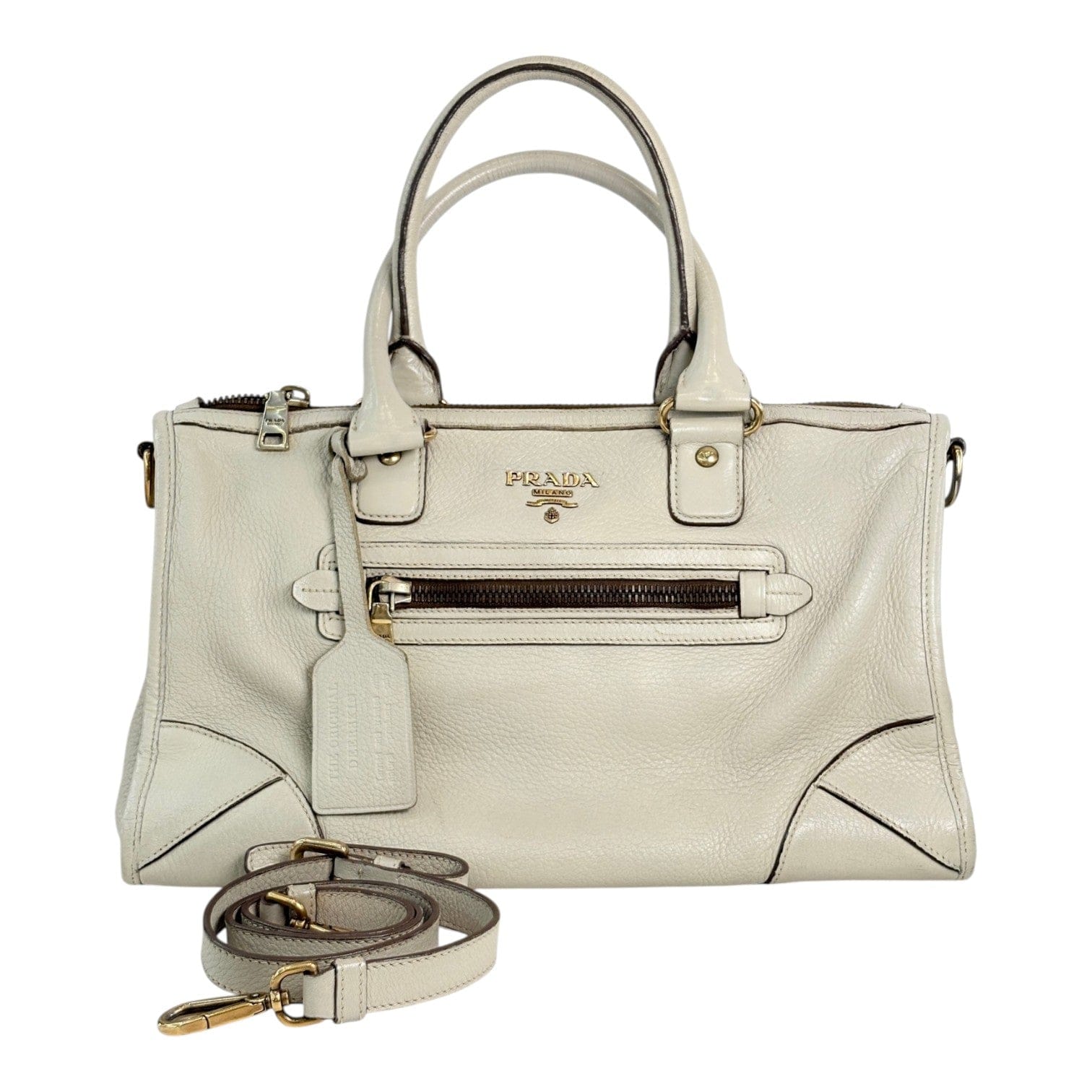 Prada Prada Beige Small Tote Bag