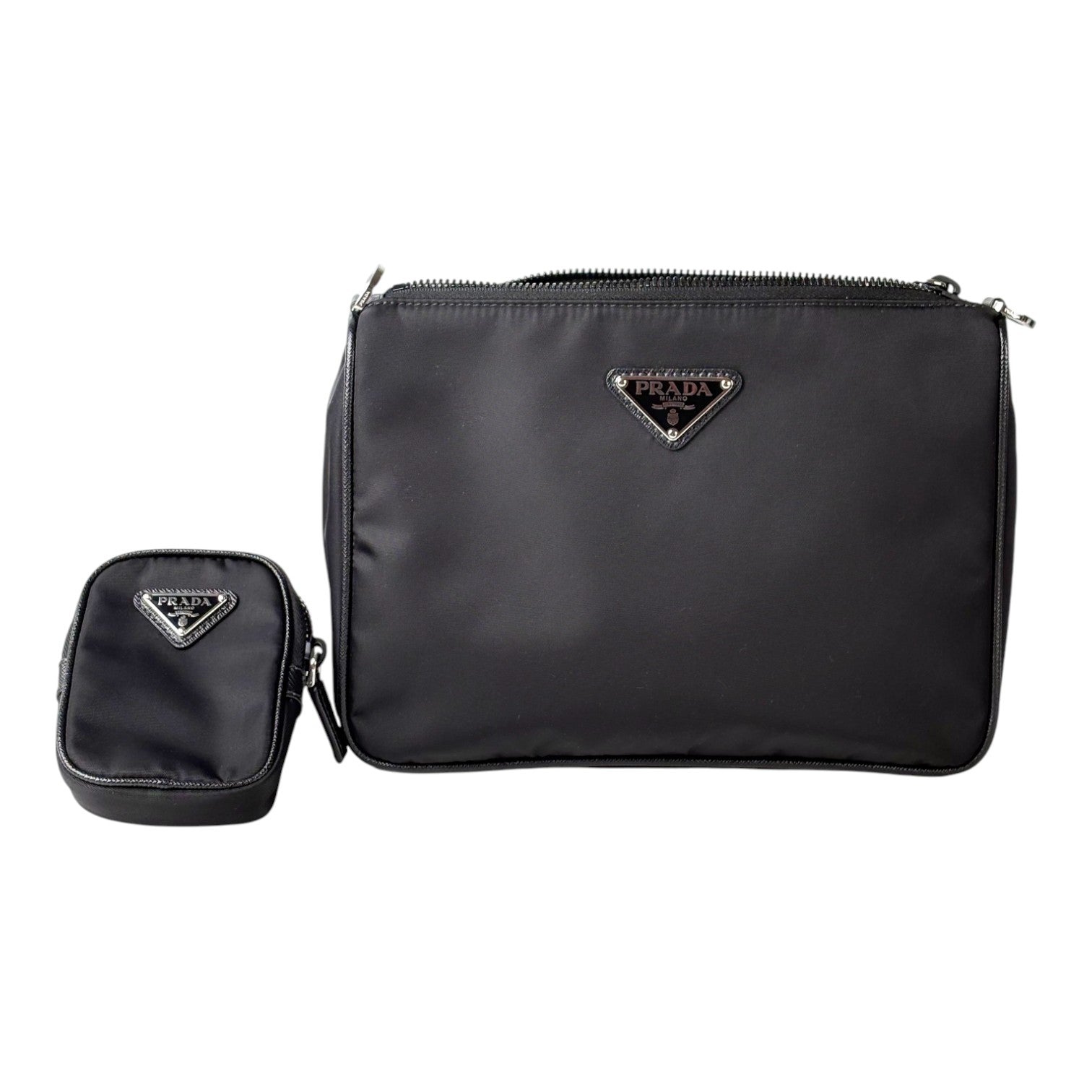Prada Prada Black Nylon Messenger Bag