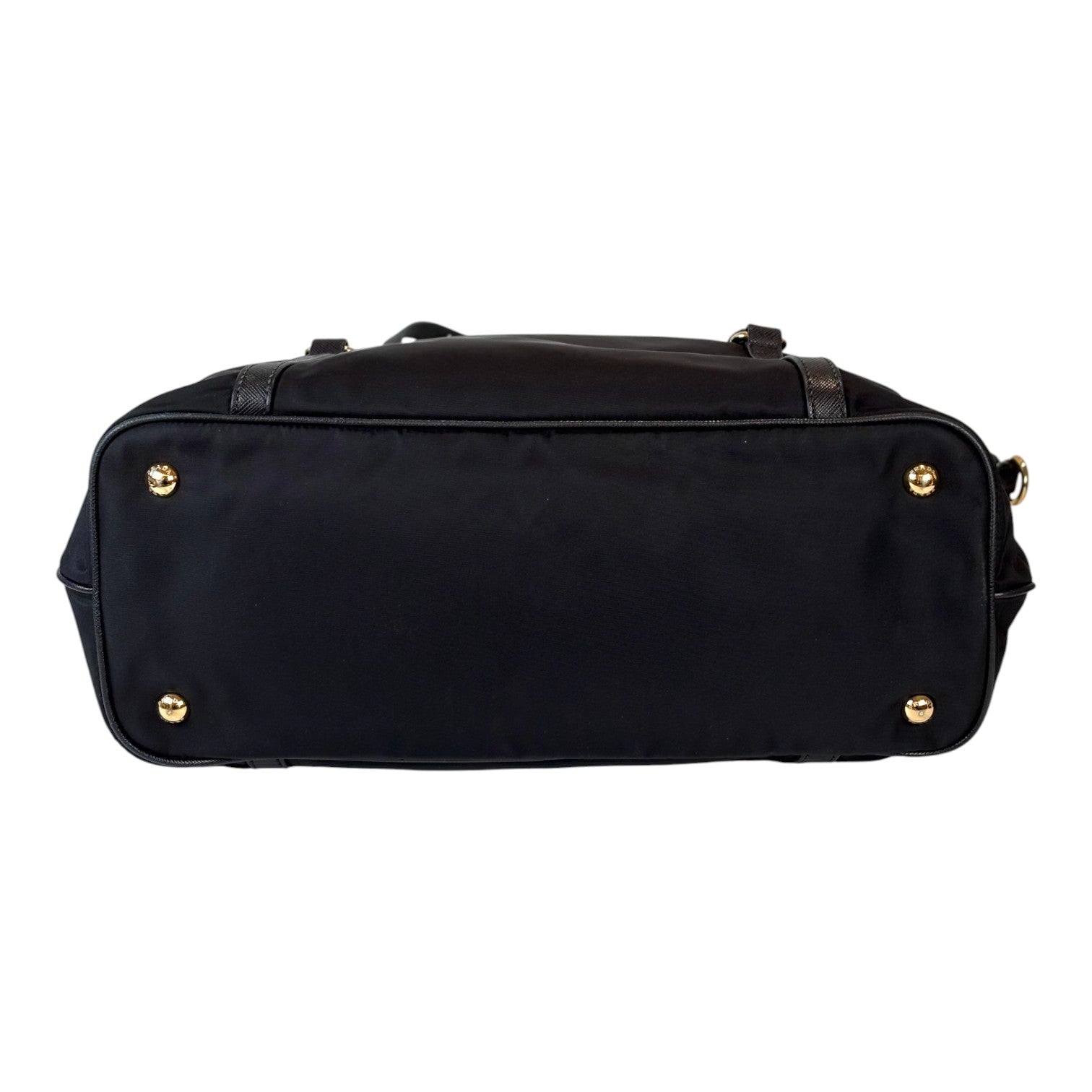 Prada Prada Black Nylon Tote Bag with Strap