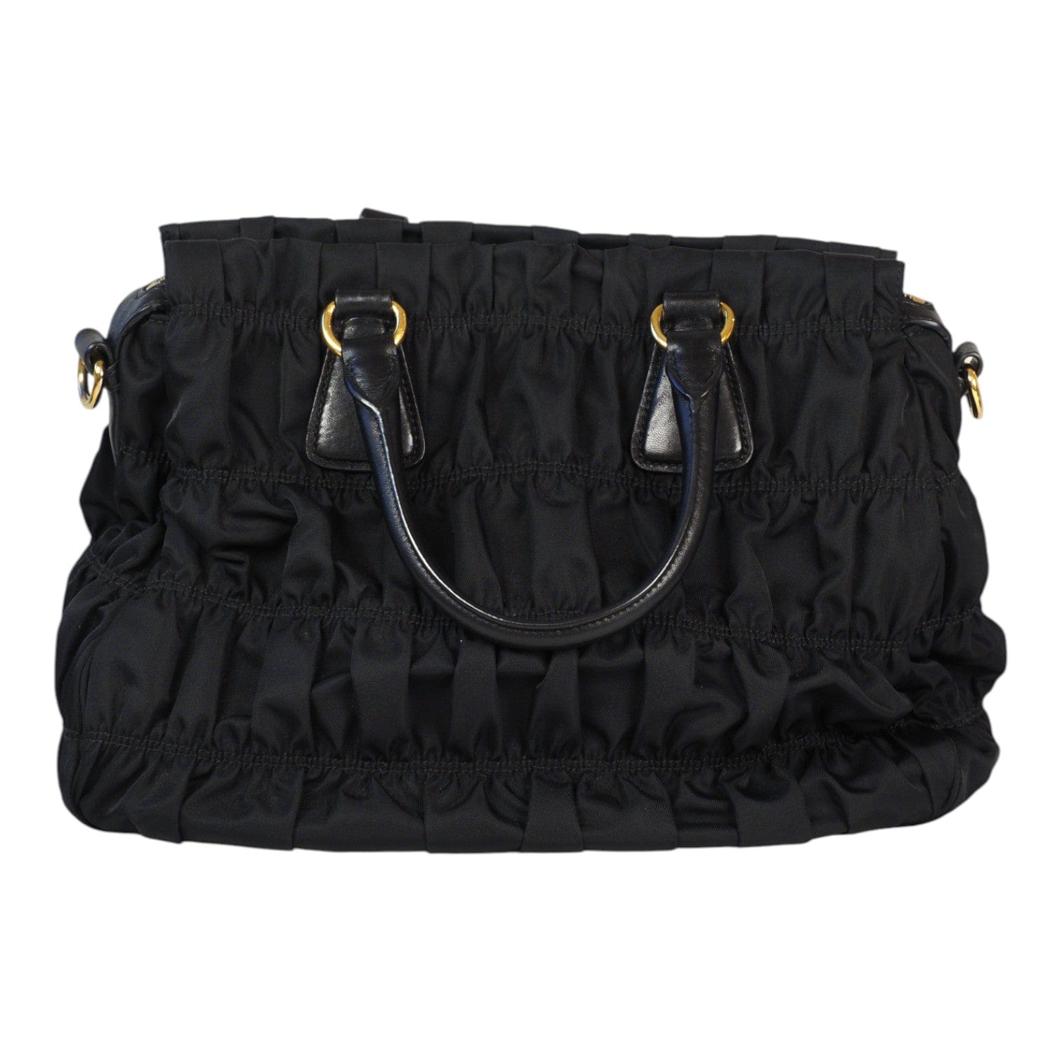 Prada Prada Gaufre Nylon Handbag Black Bag