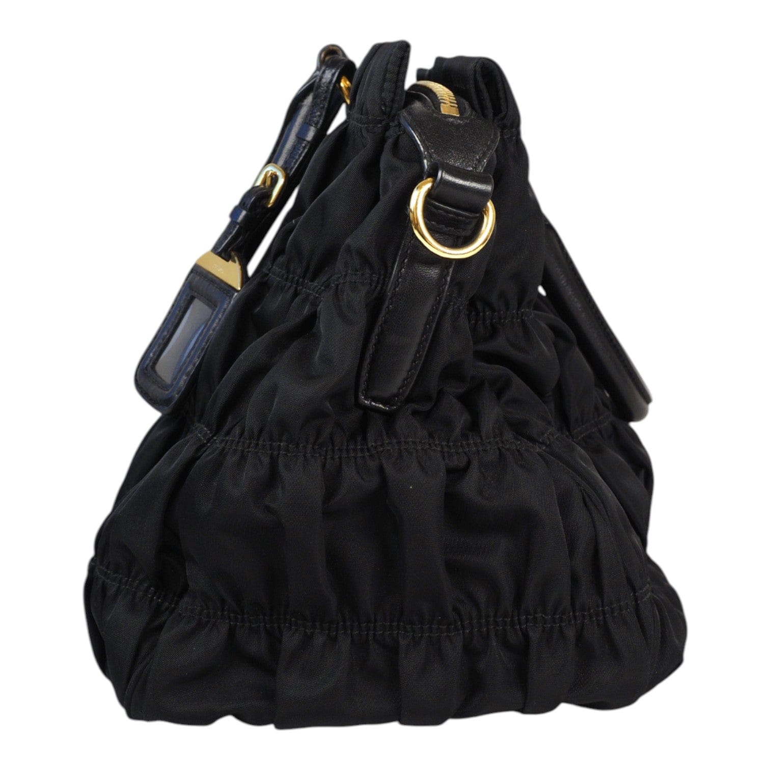 Prada Prada Gaufre Nylon Handbag Black Bag