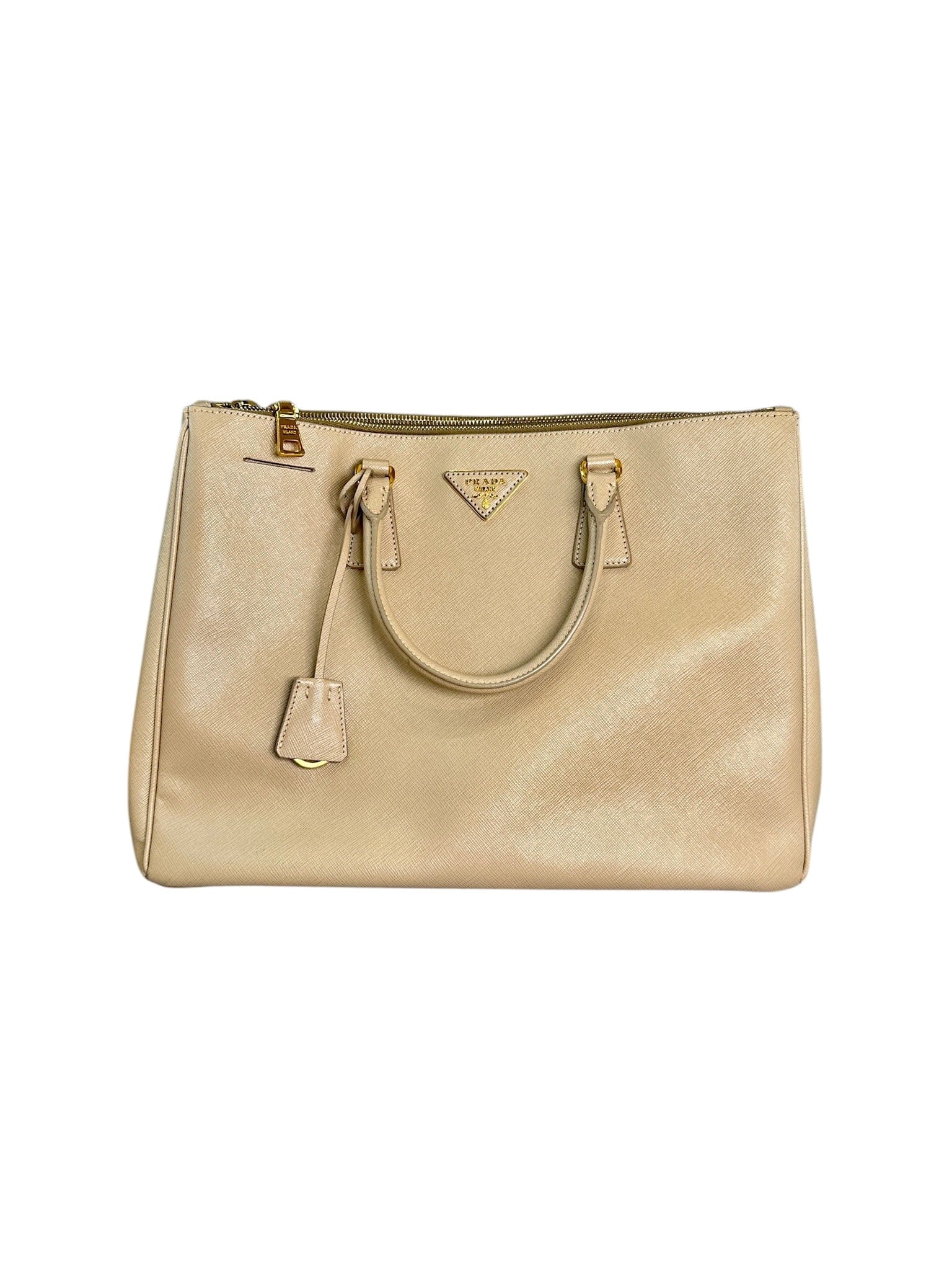 Prada Prada Large Nude Saffiano Bag