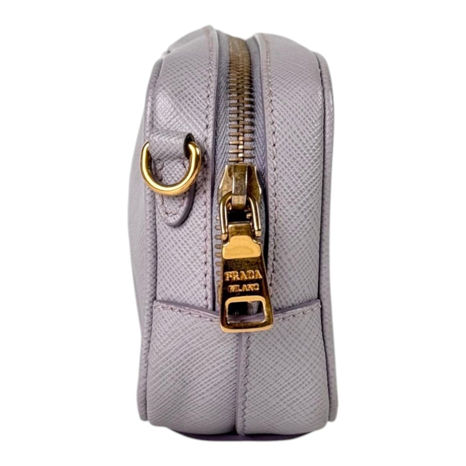 Prada Prada Lilac Mini Saffiano Crossbody Camera Bag