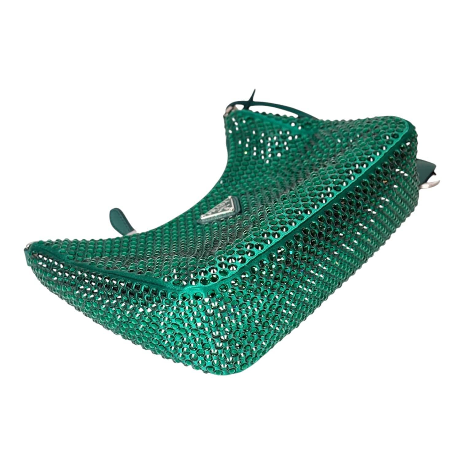 Prada Prada Re-edition Crystal Bag Green