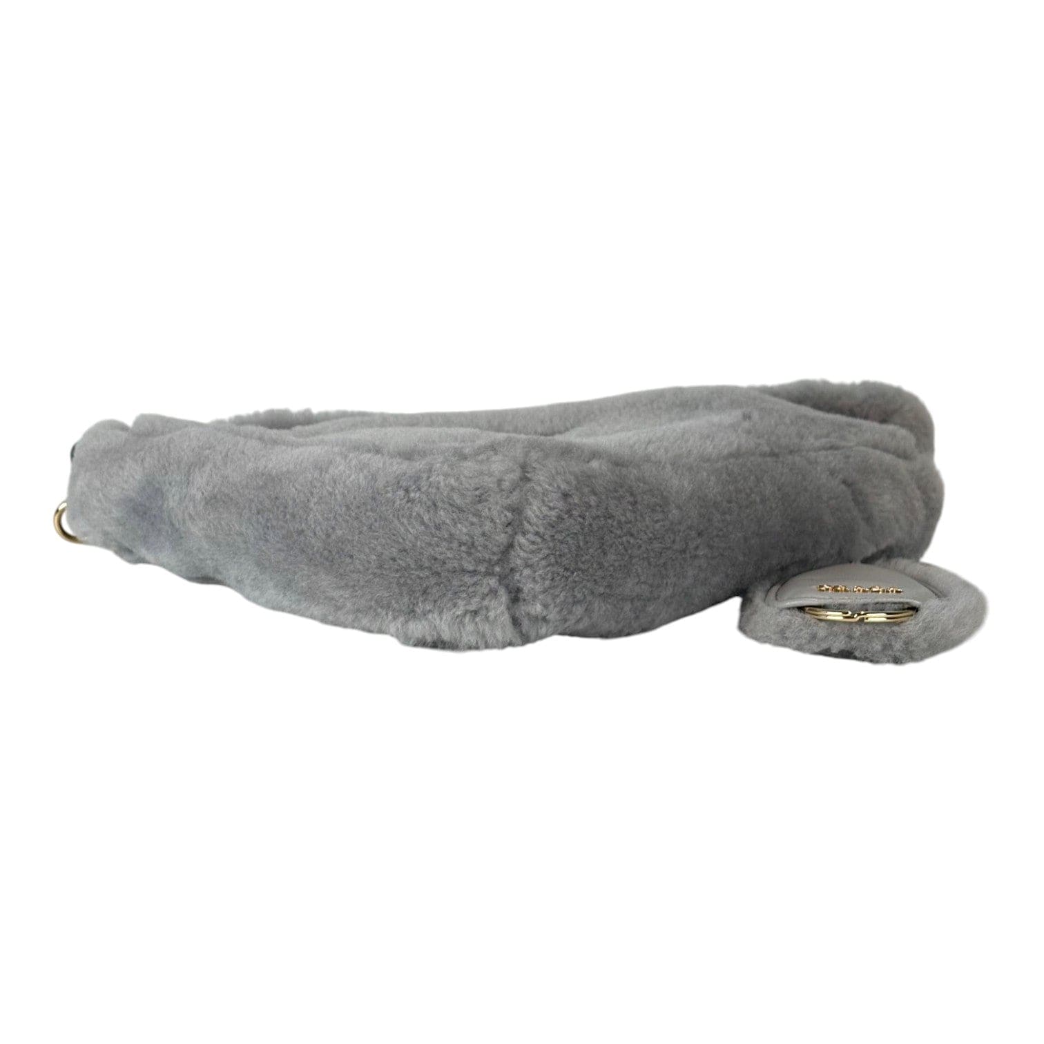 Prada Prada Wool Triangle Shoulder Bag Grey