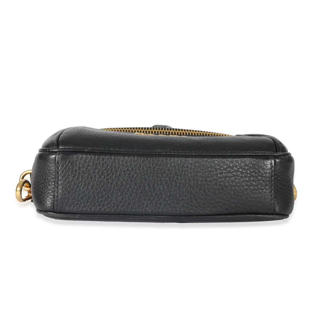 Prada Black Vitello Daino Leather Belt Bag 1BL008 - Yoogi's Closet