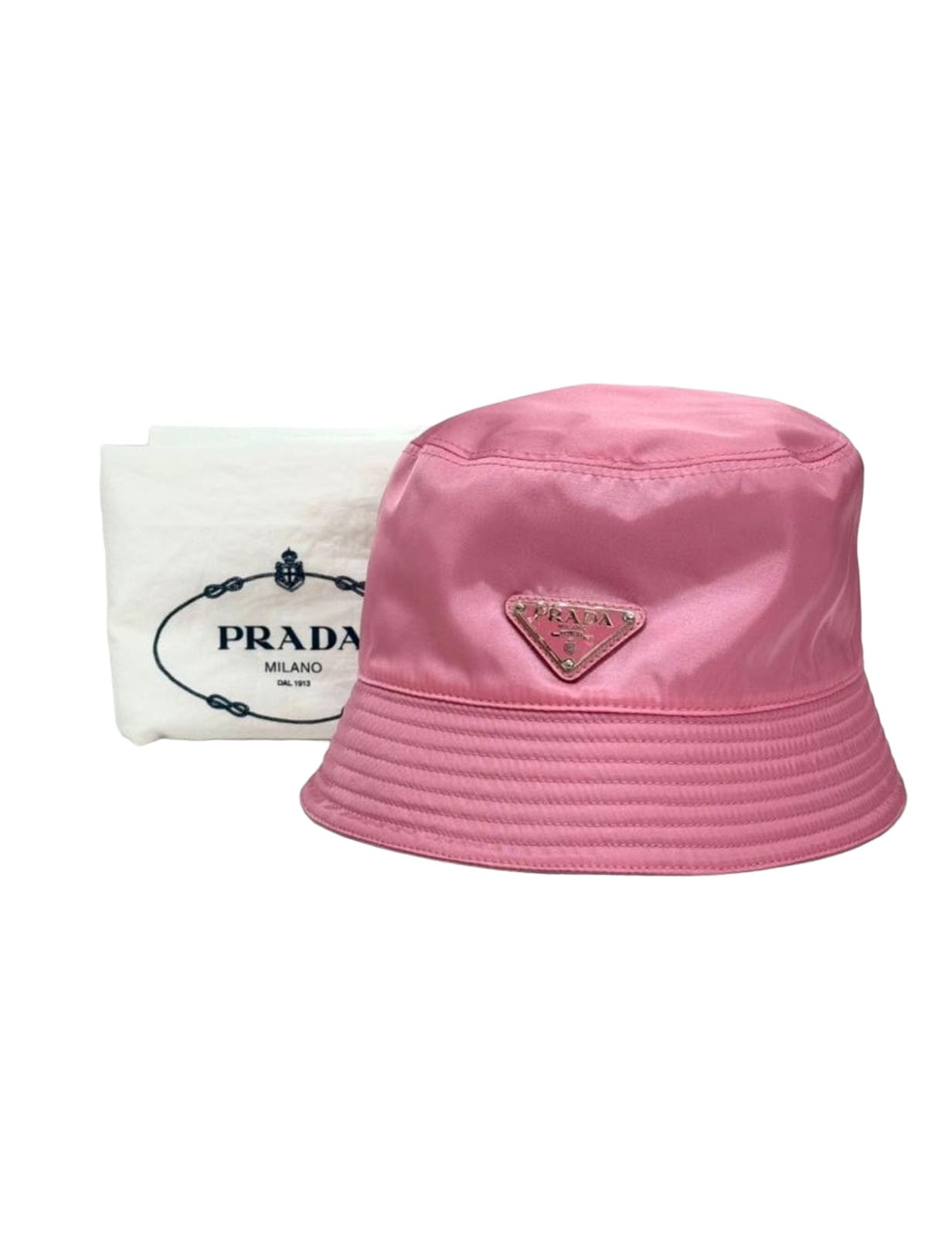 Prada Re Nylon Bucket Hat Pink Large