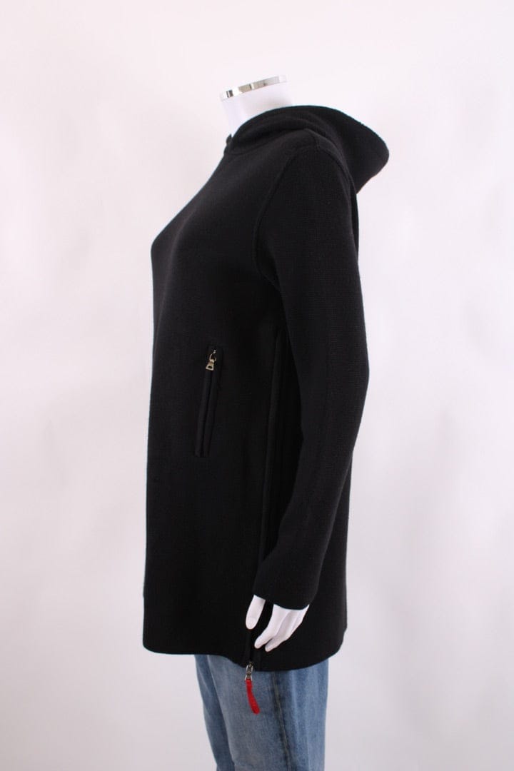 Prada Prada L/S Side Zip Hoodie Tunic Black S