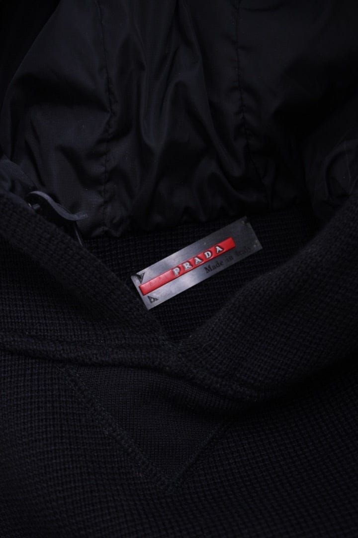 Prada Prada L/S Side Zip Hoodie Tunic Black S