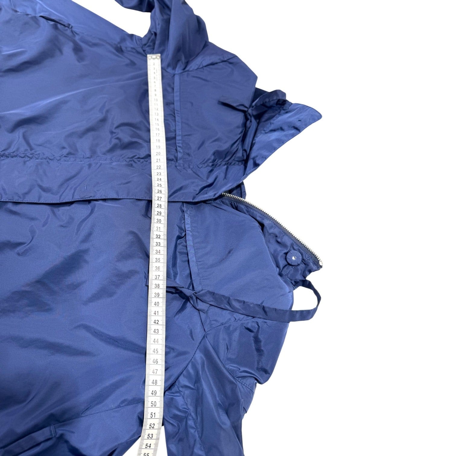Prada Prada Blue Zipped Up Nylon Jacket #40