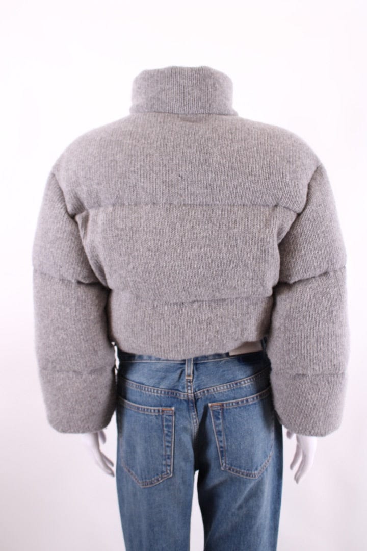 Prada Prada Cashmere Blend Padded Jacket Grey 8