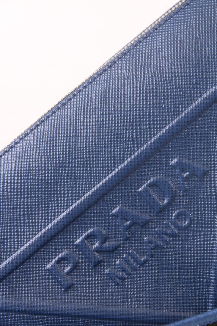 Prada Prada Triangle Crossbody Blue