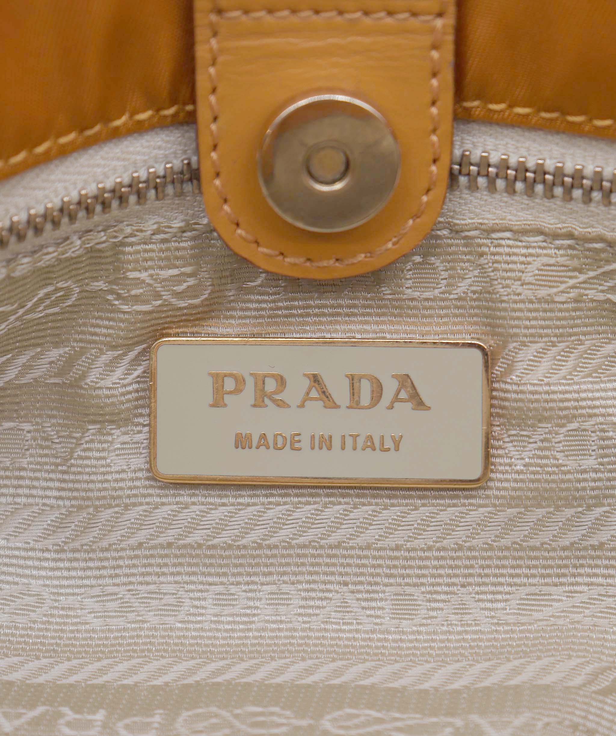 Prada Prada Nylon Mini Tote Bag Orange - DXBS1843