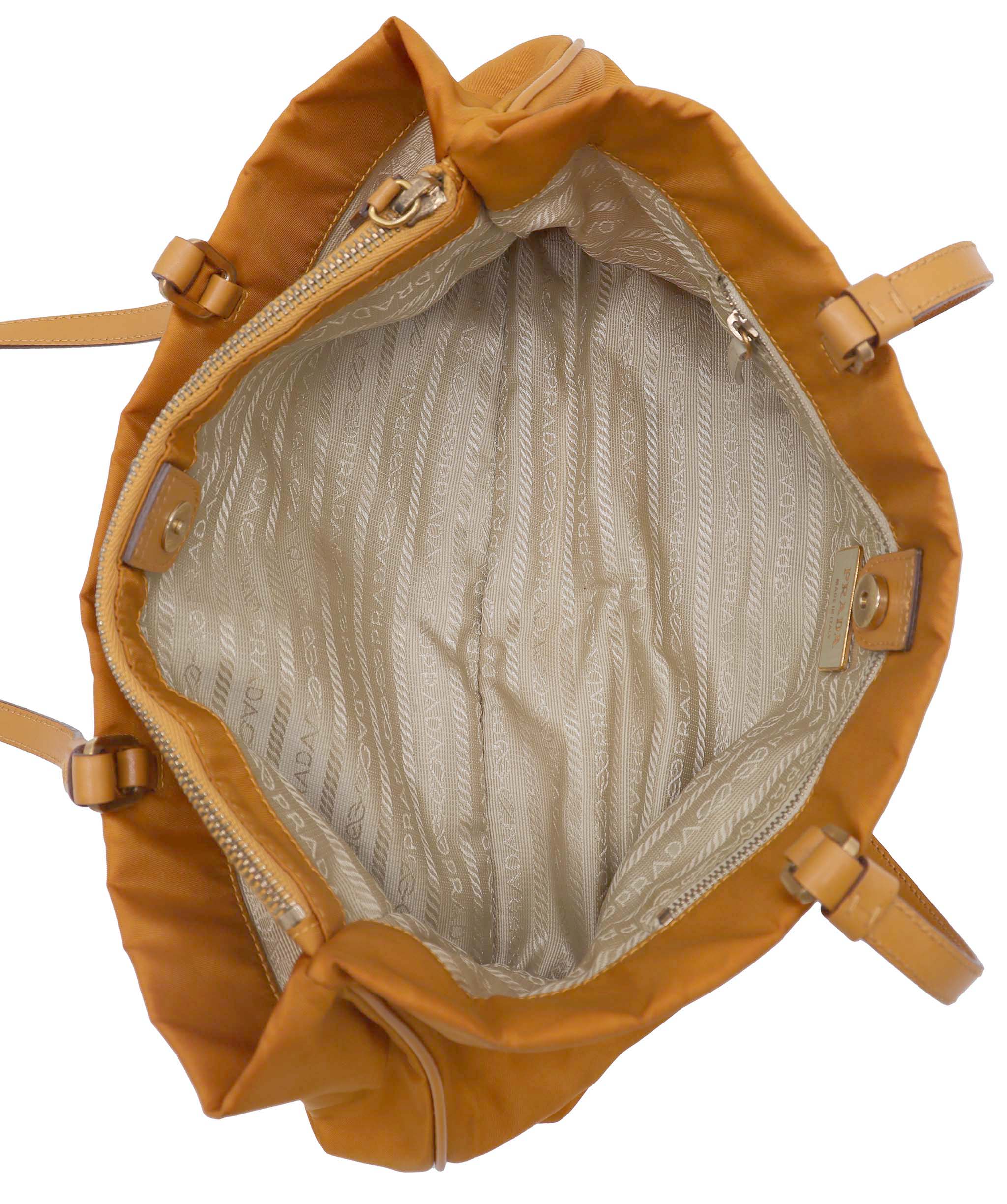 Prada Prada Nylon Mini Tote Bag Orange - DXBS1843