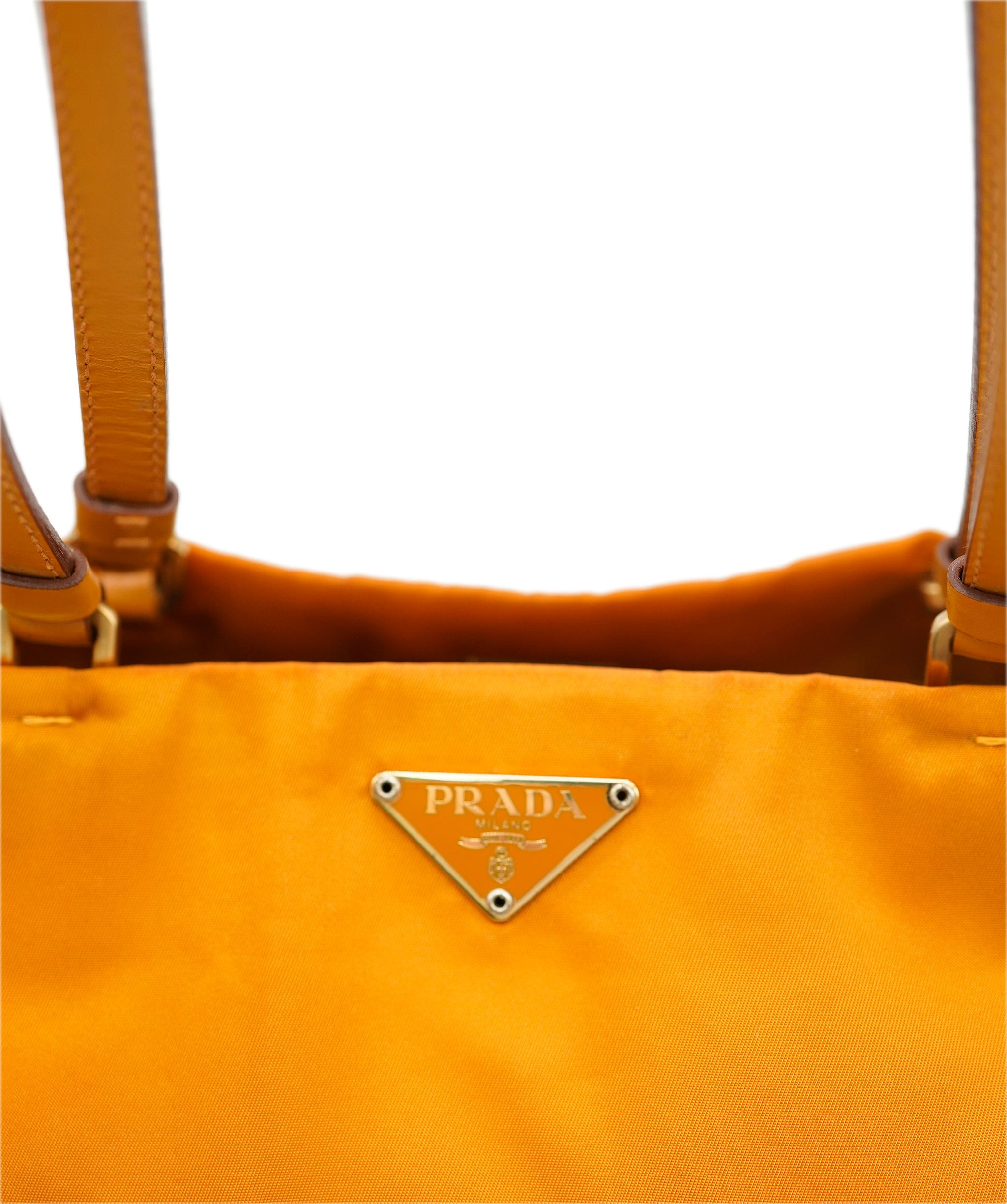 Prada Prada Nylon Mini Tote Bag Orange - DXBS1843