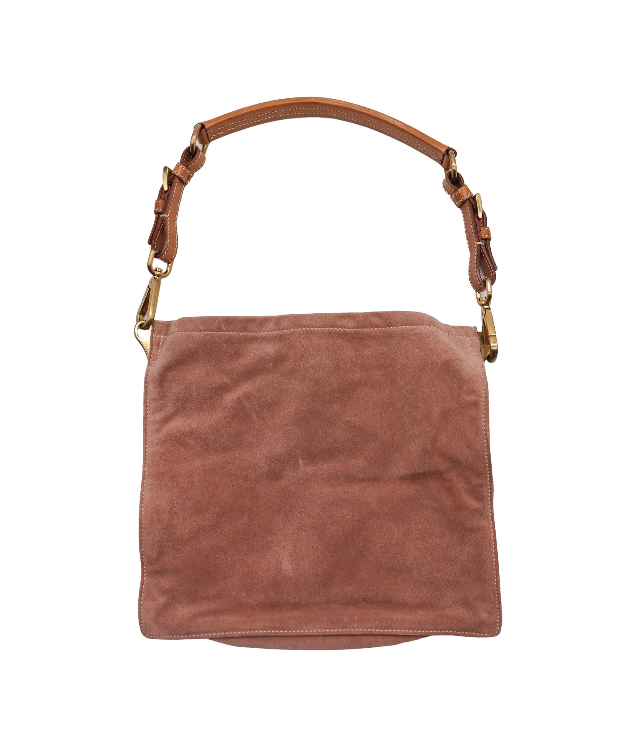 Prada Prada Suede Mini Handbag Pink Beige - DXBS1941