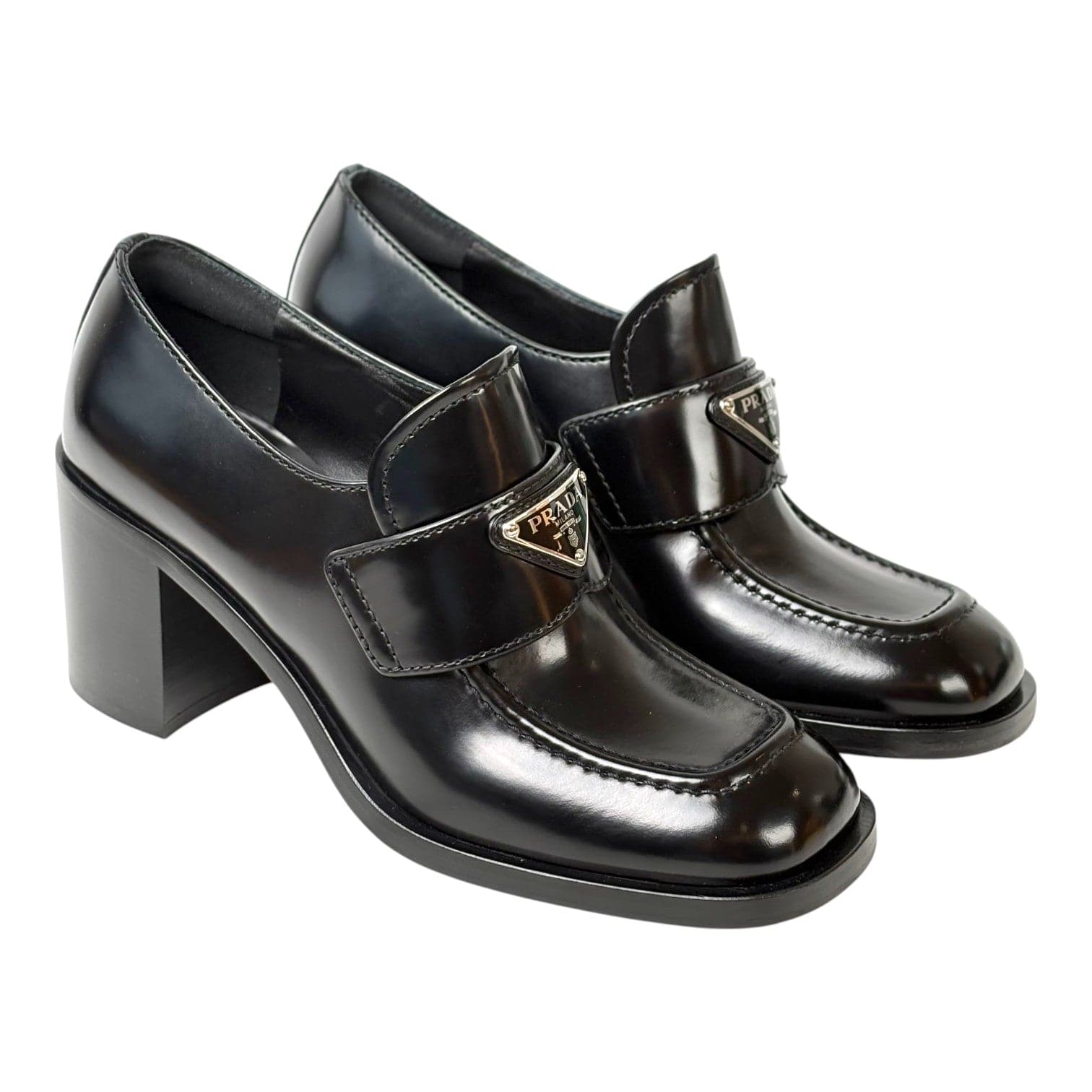Prada Prada Black Loafer Shoes #38