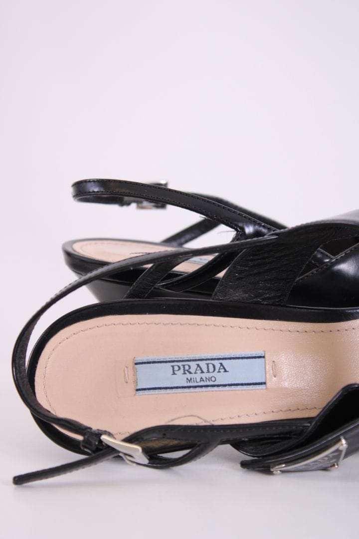 Prada Prada Slingback Heels Black 39.5