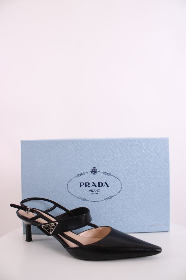Prada Prada Slingback Heels Black 39.5