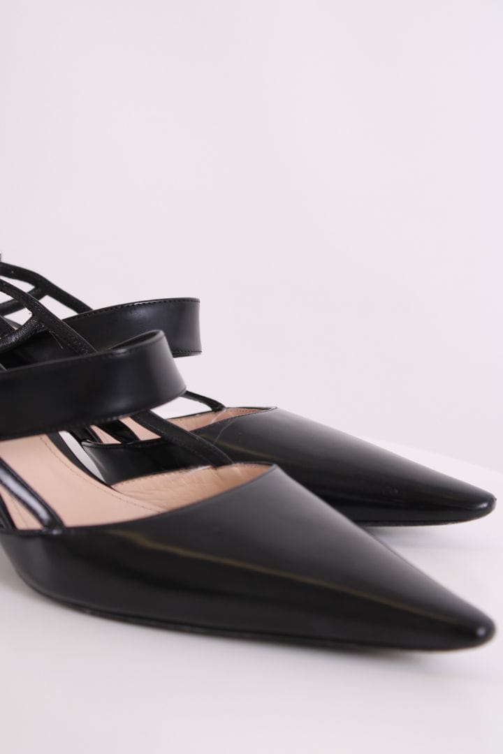 Prada Prada Slingback Heels Black 39.5