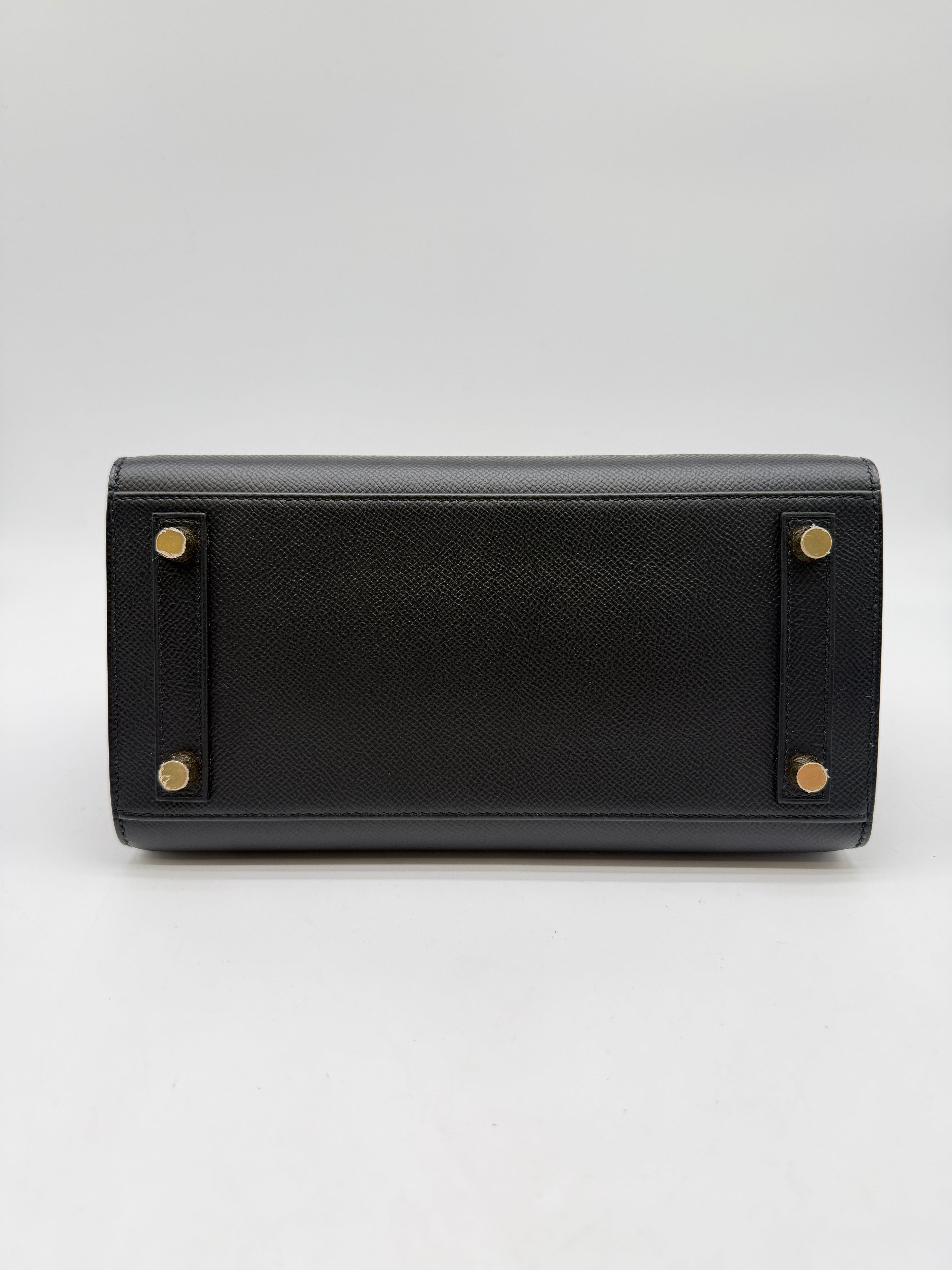Prime Concierge Hermès Birkin 25 Black Epsom Sellier Gold Hardware