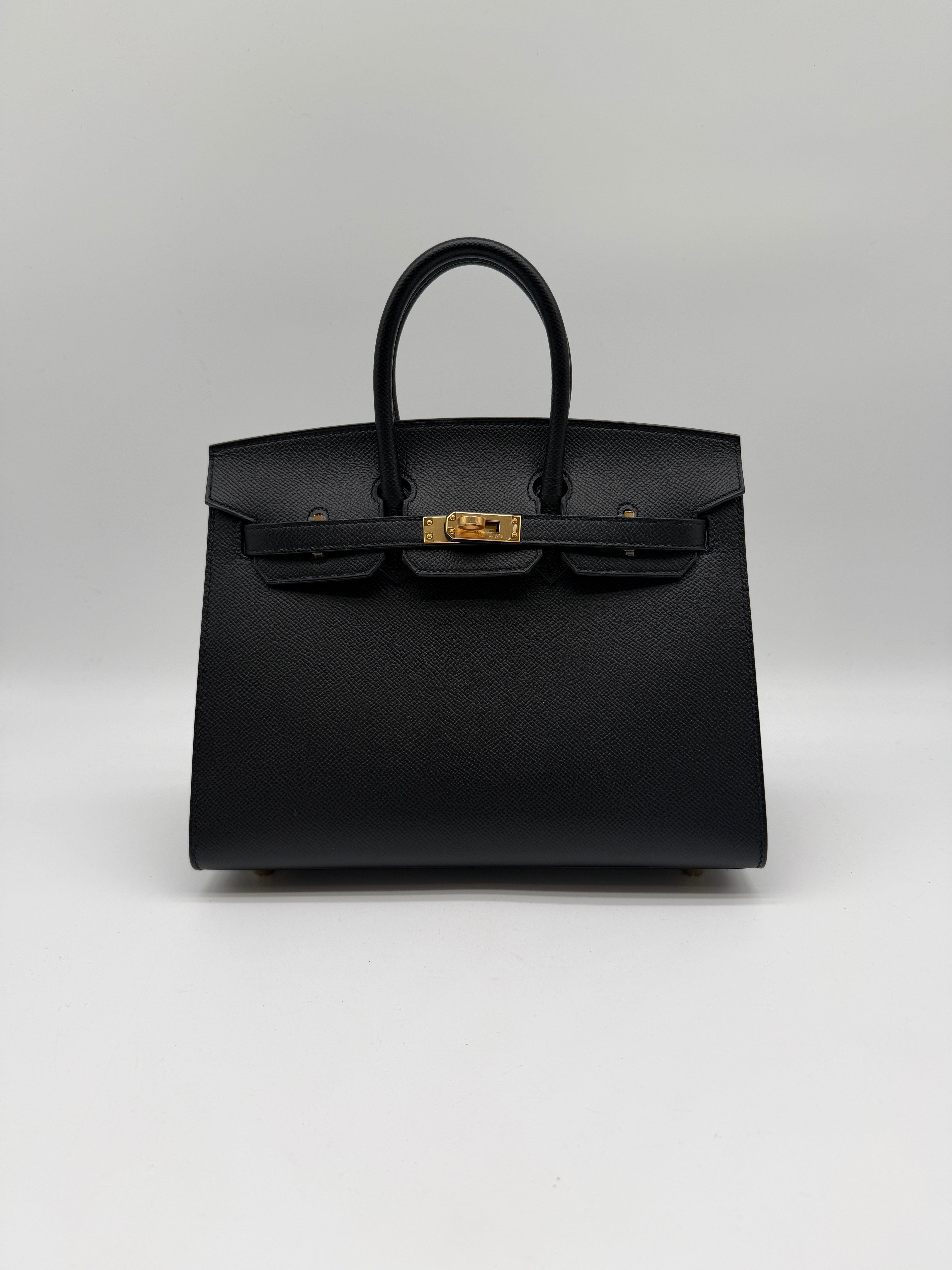 Prime Concierge Hermès Birkin 25 Black Epsom Sellier Gold Hardware
