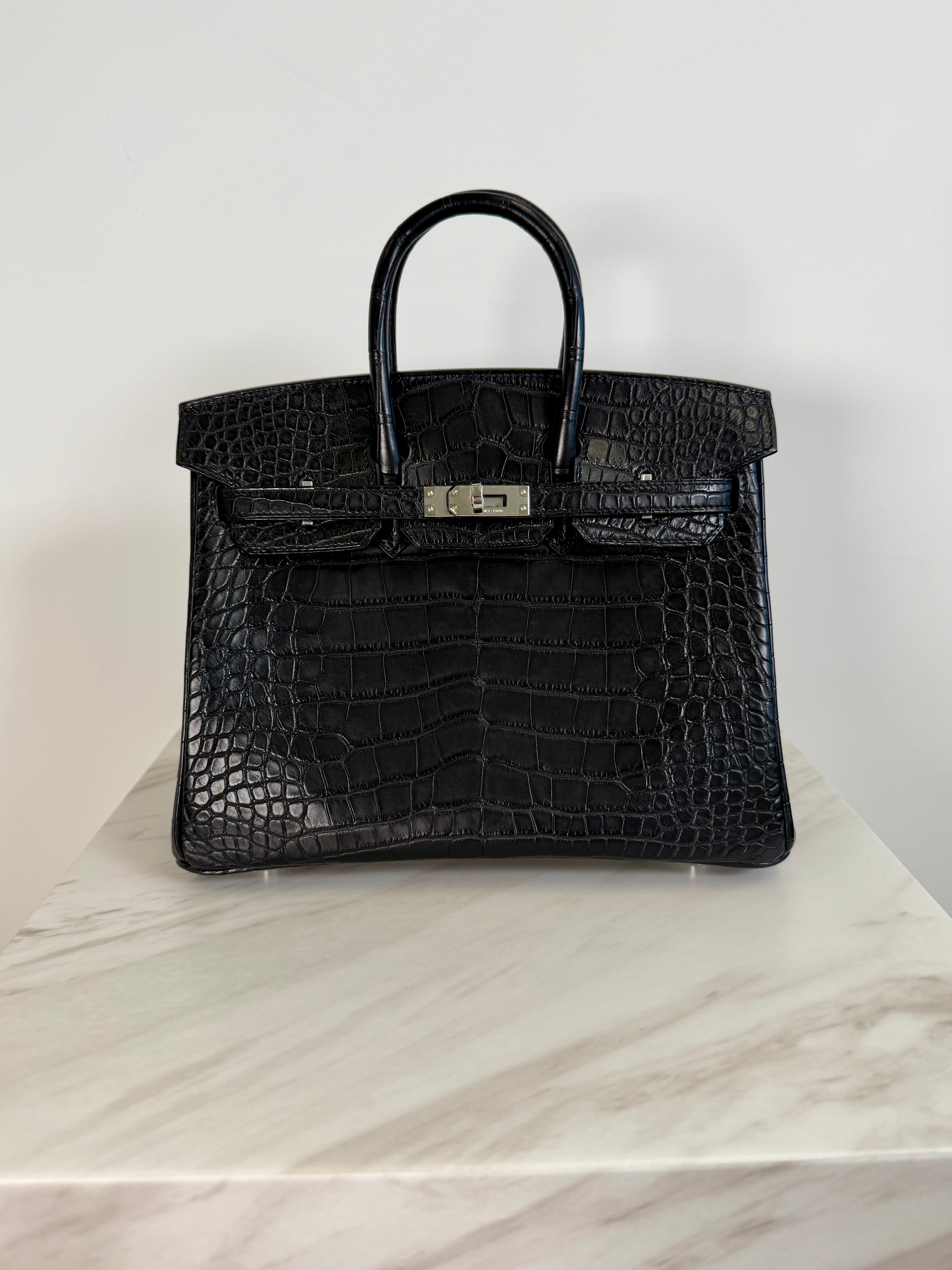 Prime Concierge Hermès Birkin 25 Black Matte Palladium Hardware