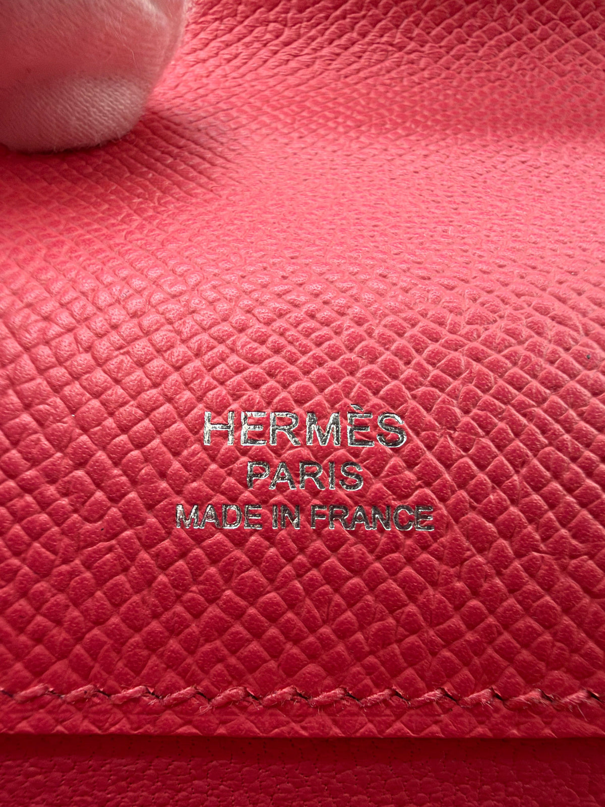 Hermès Kelly Cut Rose Azalee Epsom Palladium Hardware