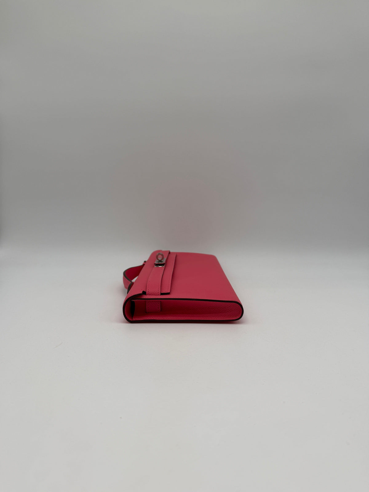 Hermès Kelly Cut Rose Azalee Epsom Palladium Hardware