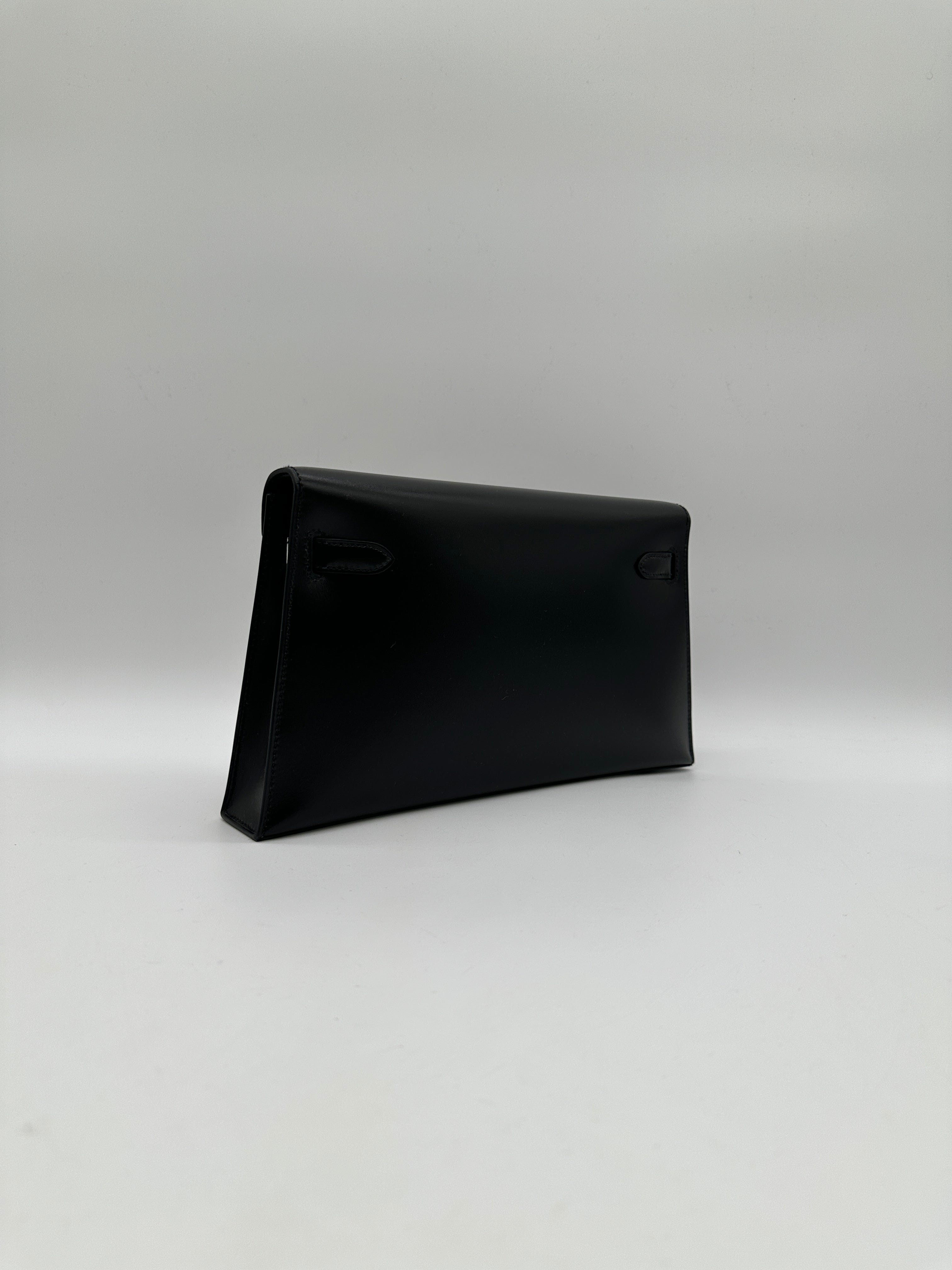 Hermès Kelly Elan Black Box Gold Hardware